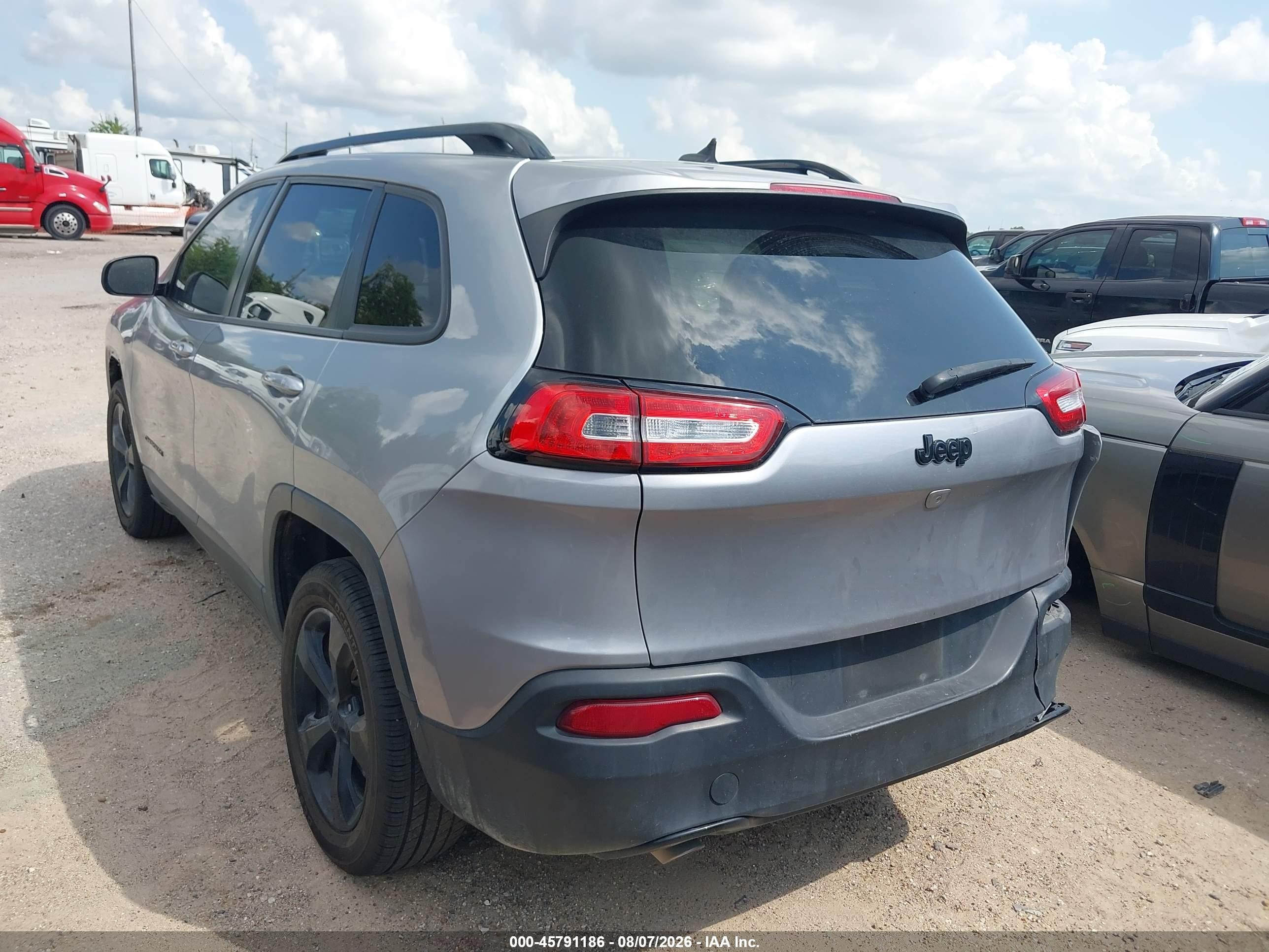 2015 Jeep Cherokee Latitude Altitude Gray vin: 1C4PJLCB6FW723061