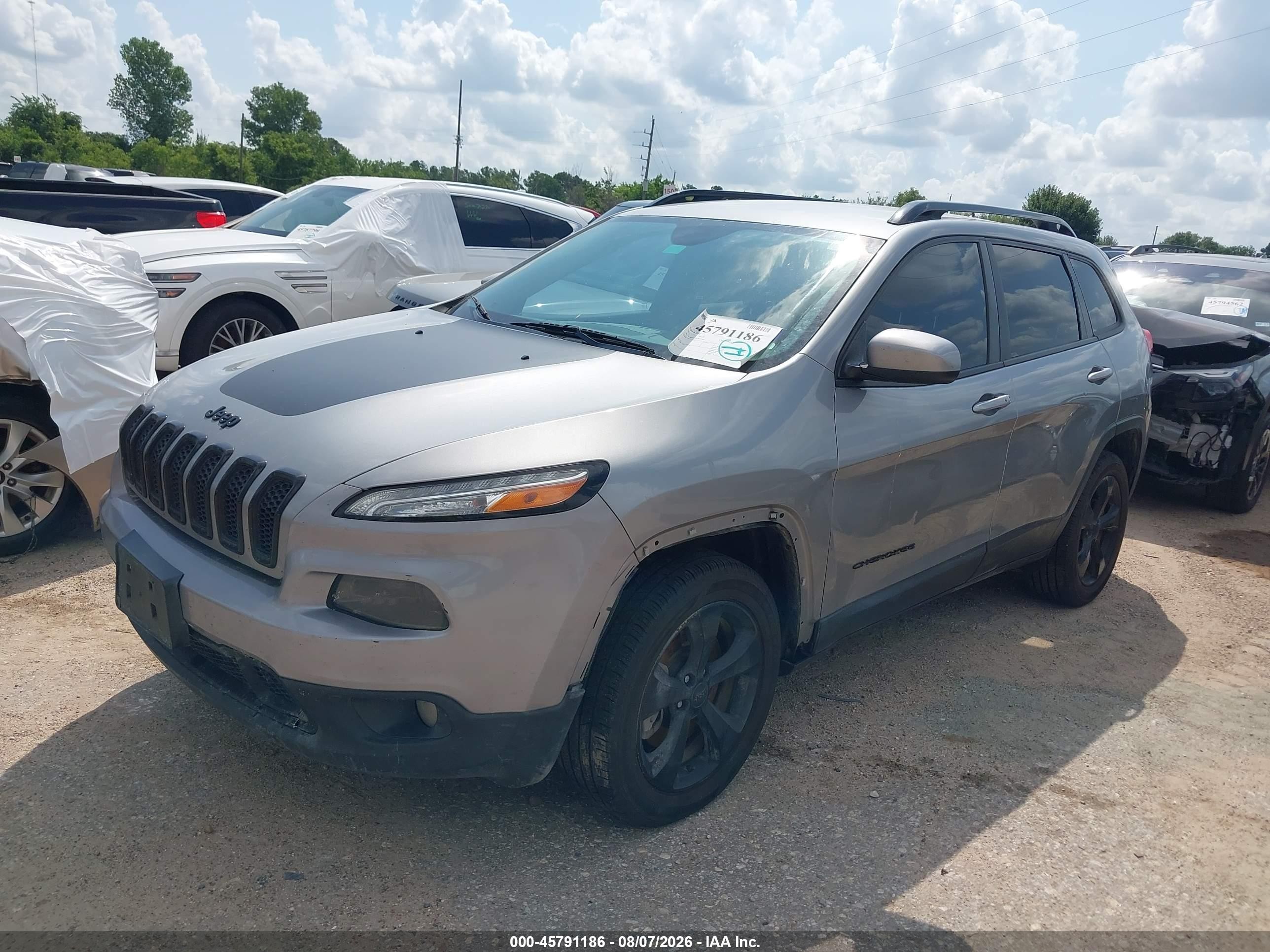 2015 Jeep Cherokee Latitude Altitude Gray vin: 1C4PJLCB6FW723061