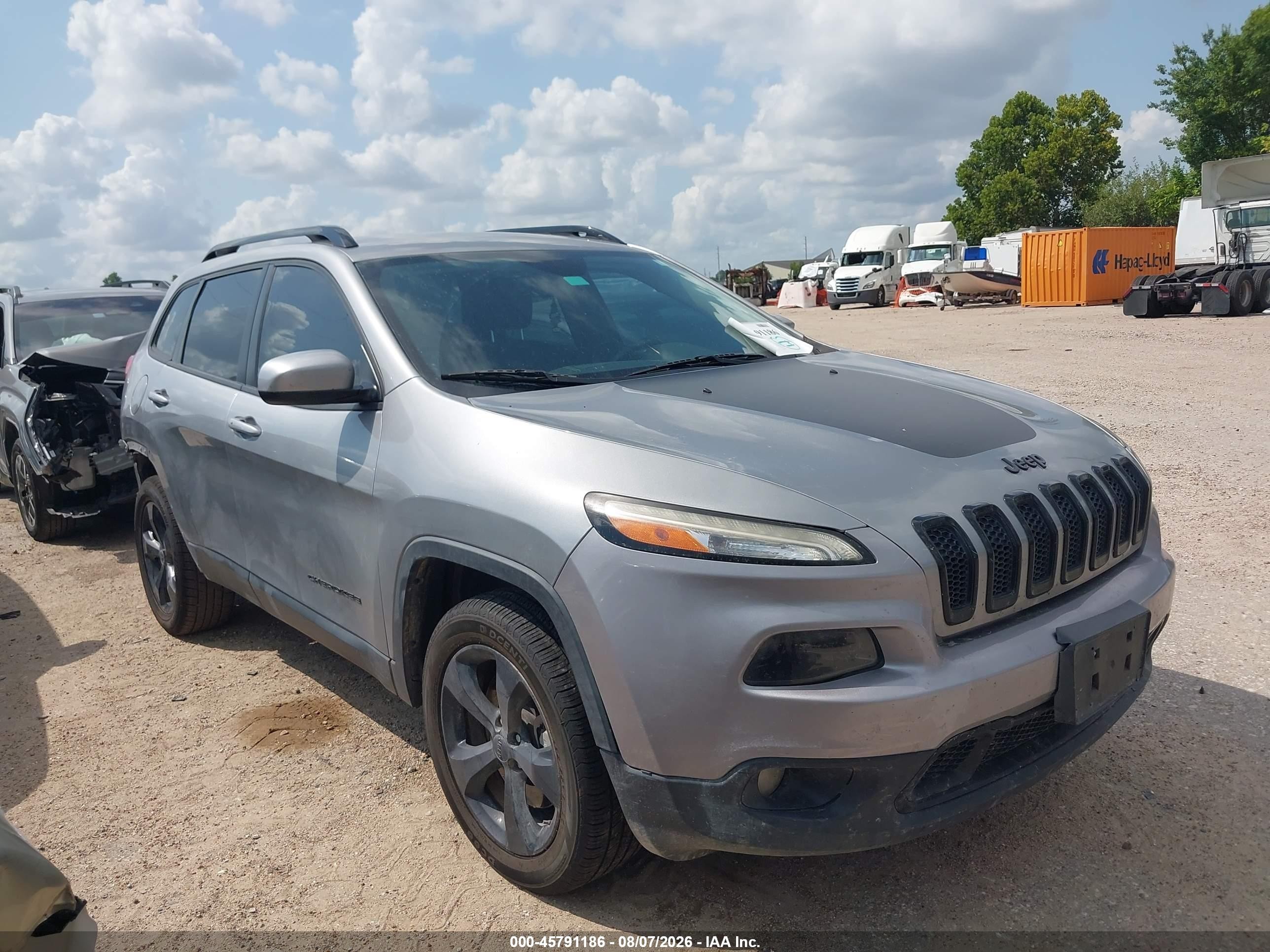 2015 Jeep Cherokee Latitude Altitude Gray vin: 1C4PJLCB6FW723061