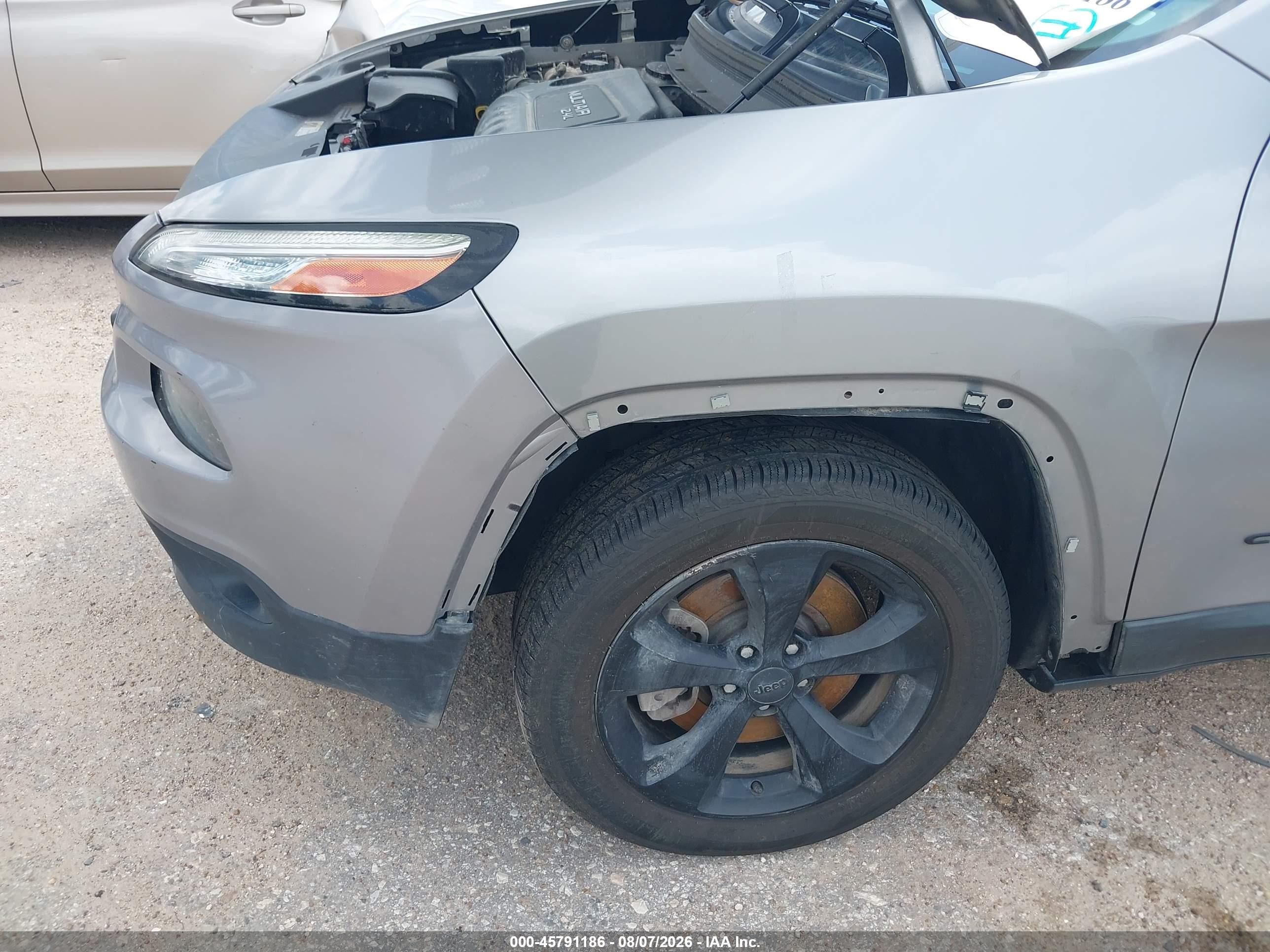 2015 Jeep Cherokee Latitude Altitude Gray vin: 1C4PJLCB6FW723061