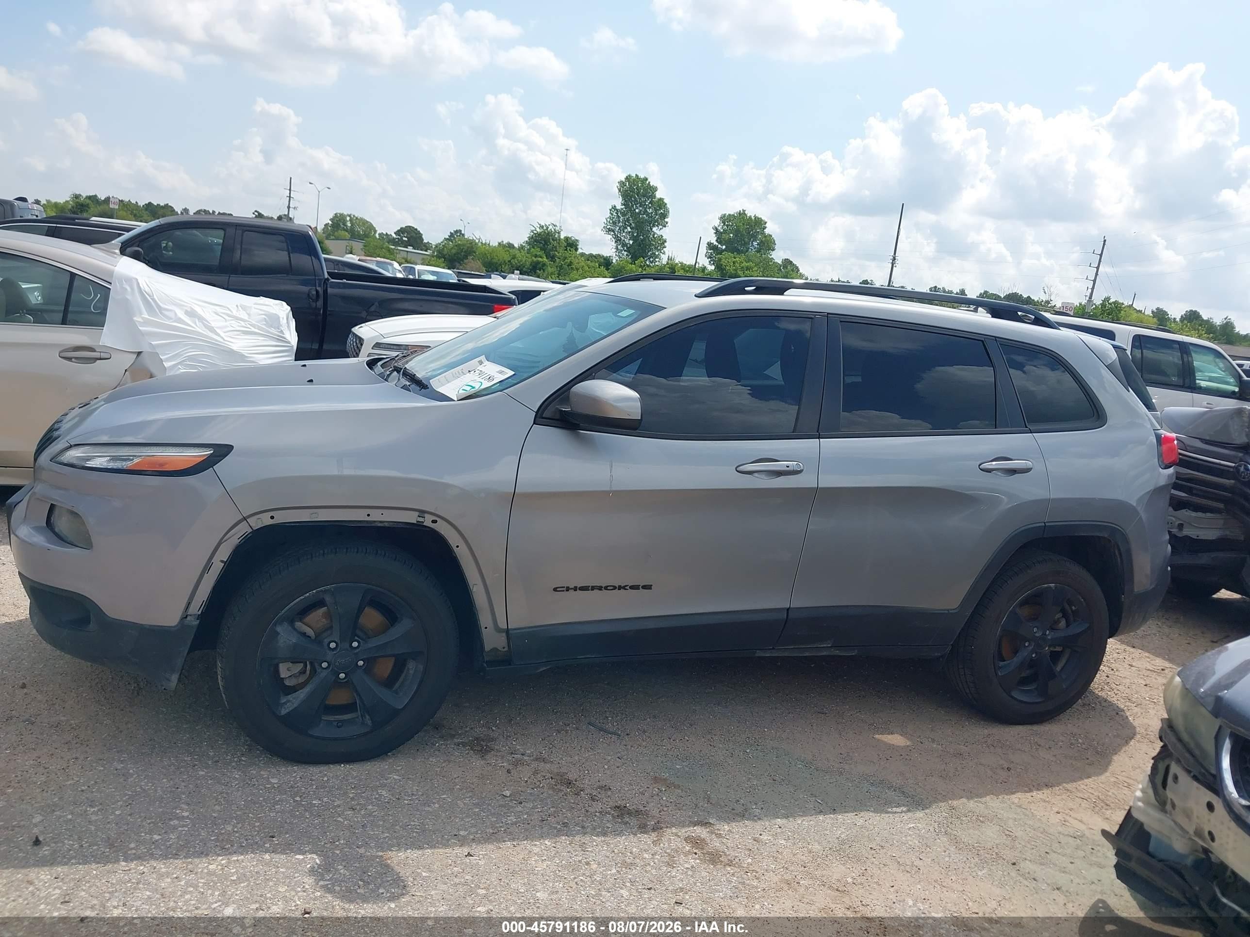 2015 Jeep Cherokee Latitude Altitude Gray vin: 1C4PJLCB6FW723061