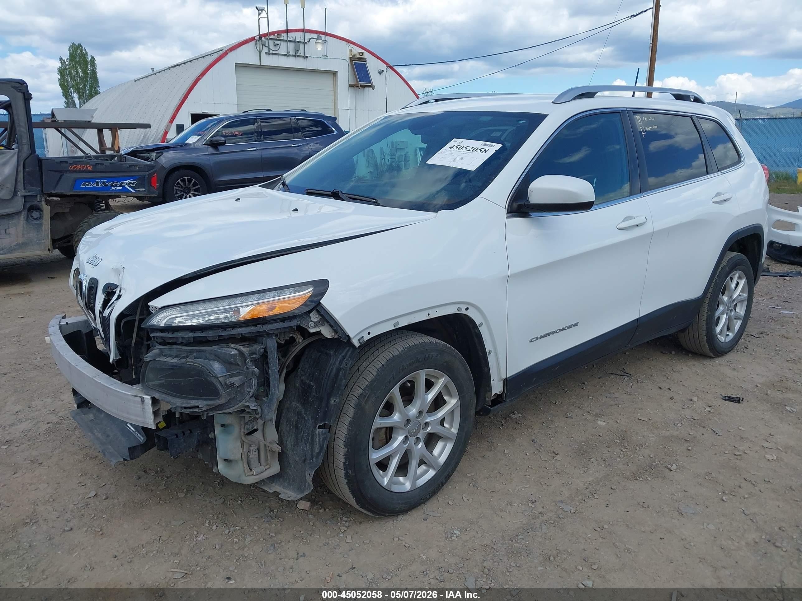 2016 Jeep Cherokee Latitude Белый vin: 1C4PJLCB6GW177945