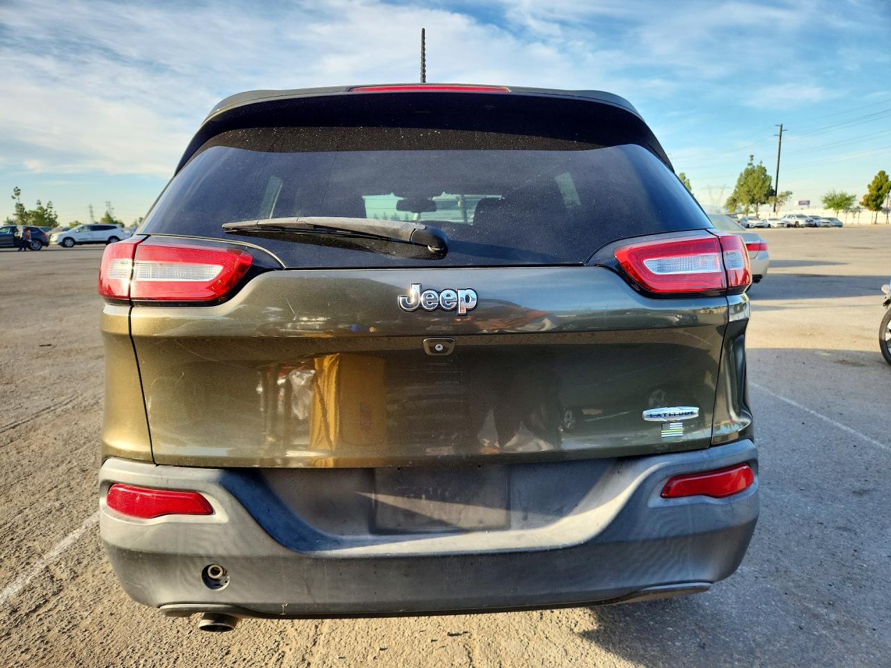 2014 Jeep Cherokee Latitude Зеленый vin: 1C4PJLCB7EW202767