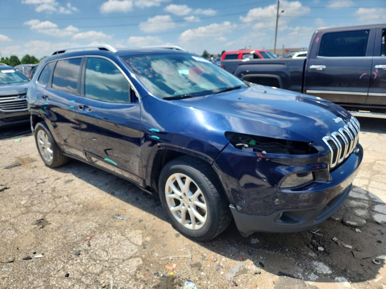2014 Jeep Cherokee Latitude Blue vin: 1C4PJLCB7EW245585