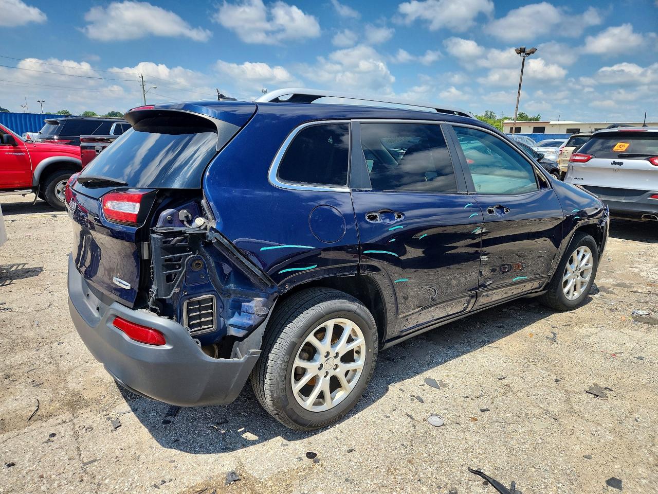 2014 Jeep Cherokee Latitude Blue vin: 1C4PJLCB7EW245585