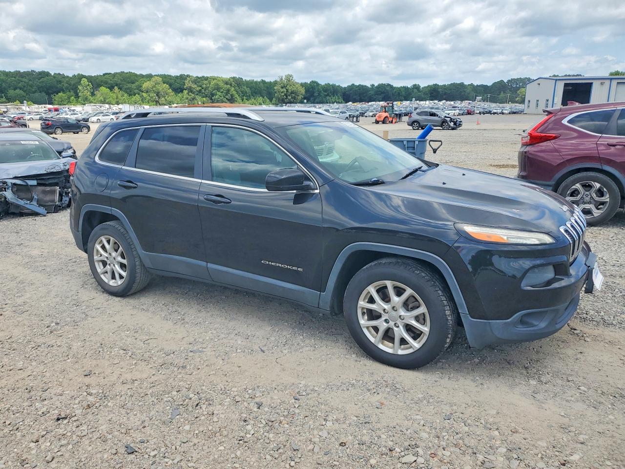 2014 Jeep Cherokee Latitude Черный vin: 1C4PJLCB7EW261964