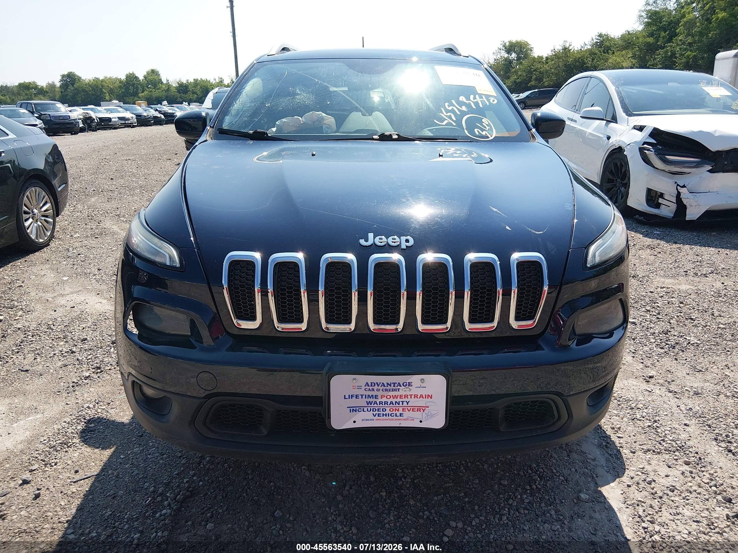 2014 Jeep Cherokee Latitude Blue vin: 1C4PJLCB7EW298917