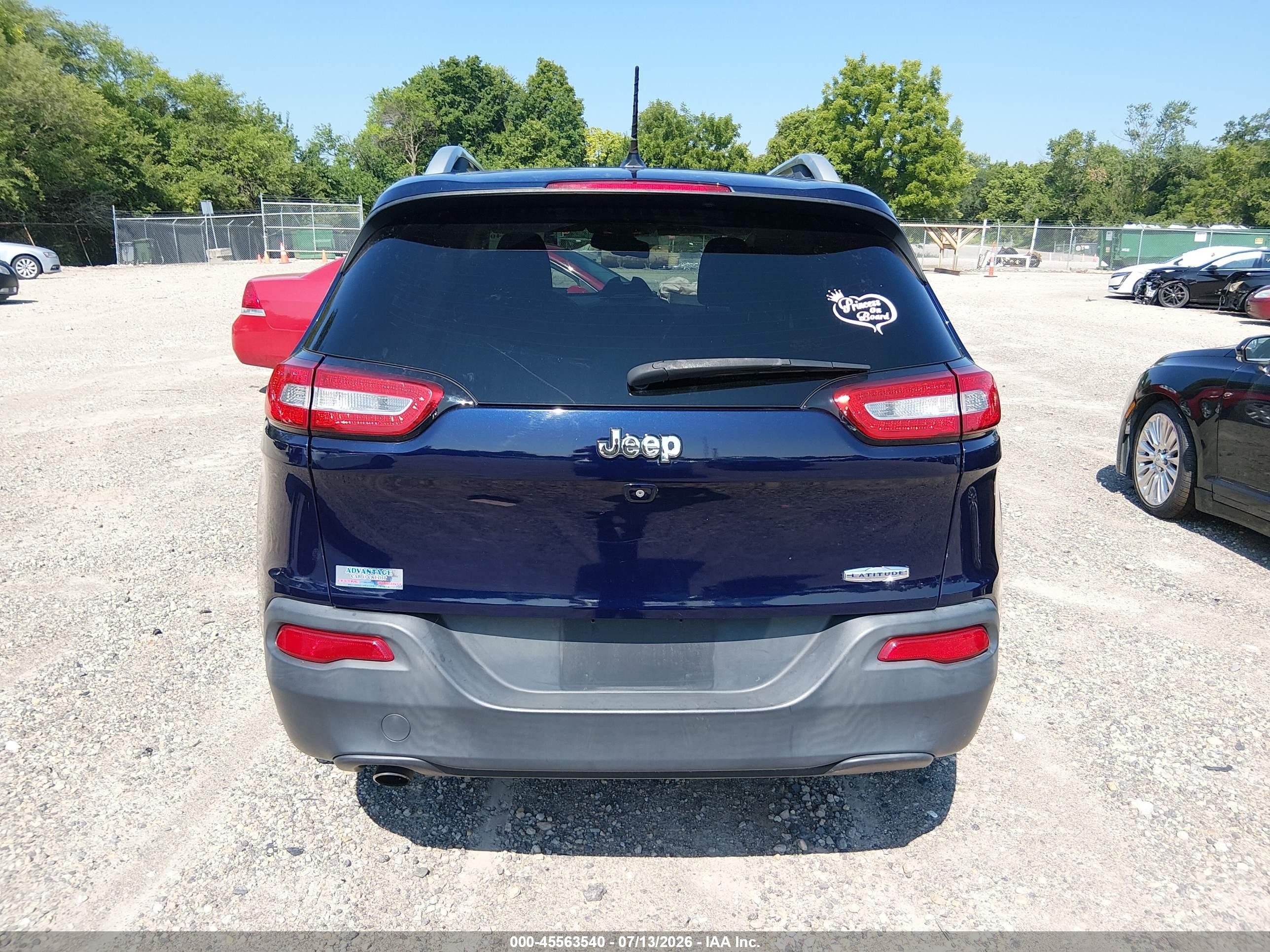 2014 Jeep Cherokee Latitude Blue vin: 1C4PJLCB7EW298917