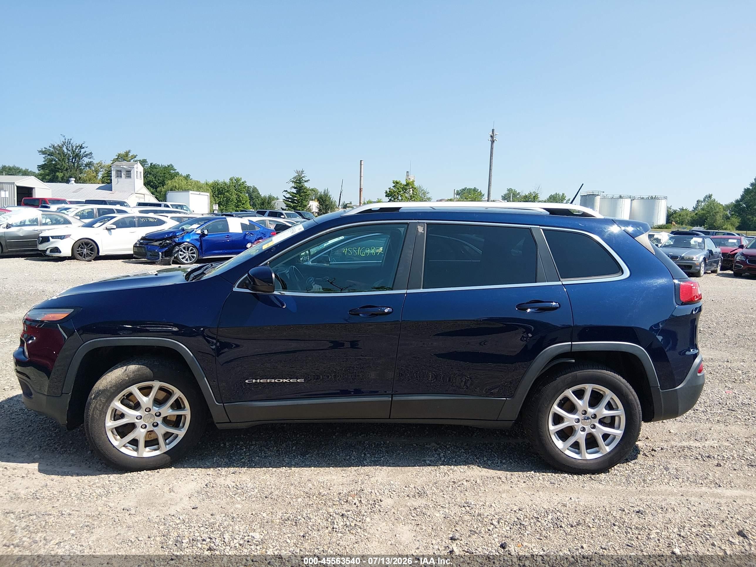 2014 Jeep Cherokee Latitude Blue vin: 1C4PJLCB7EW298917
