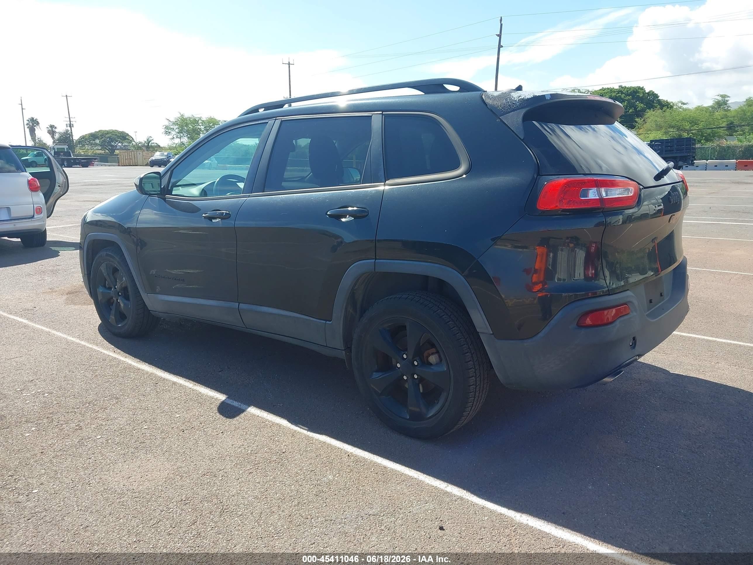 2015 Jeep Cherokee Latitude Altitude Black vin: 1C4PJLCB7FW759910