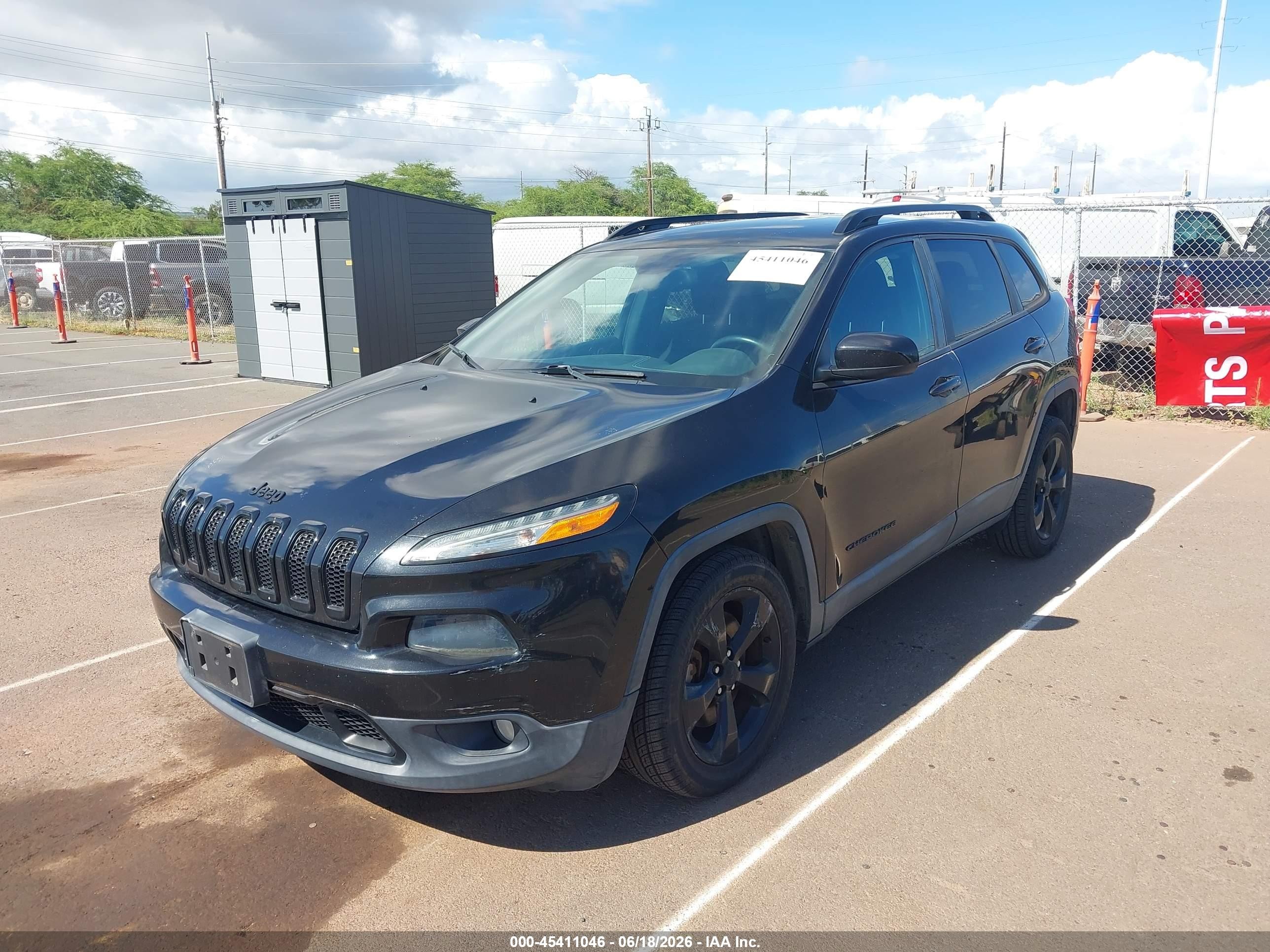 2015 Jeep Cherokee Latitude Altitude Black vin: 1C4PJLCB7FW759910