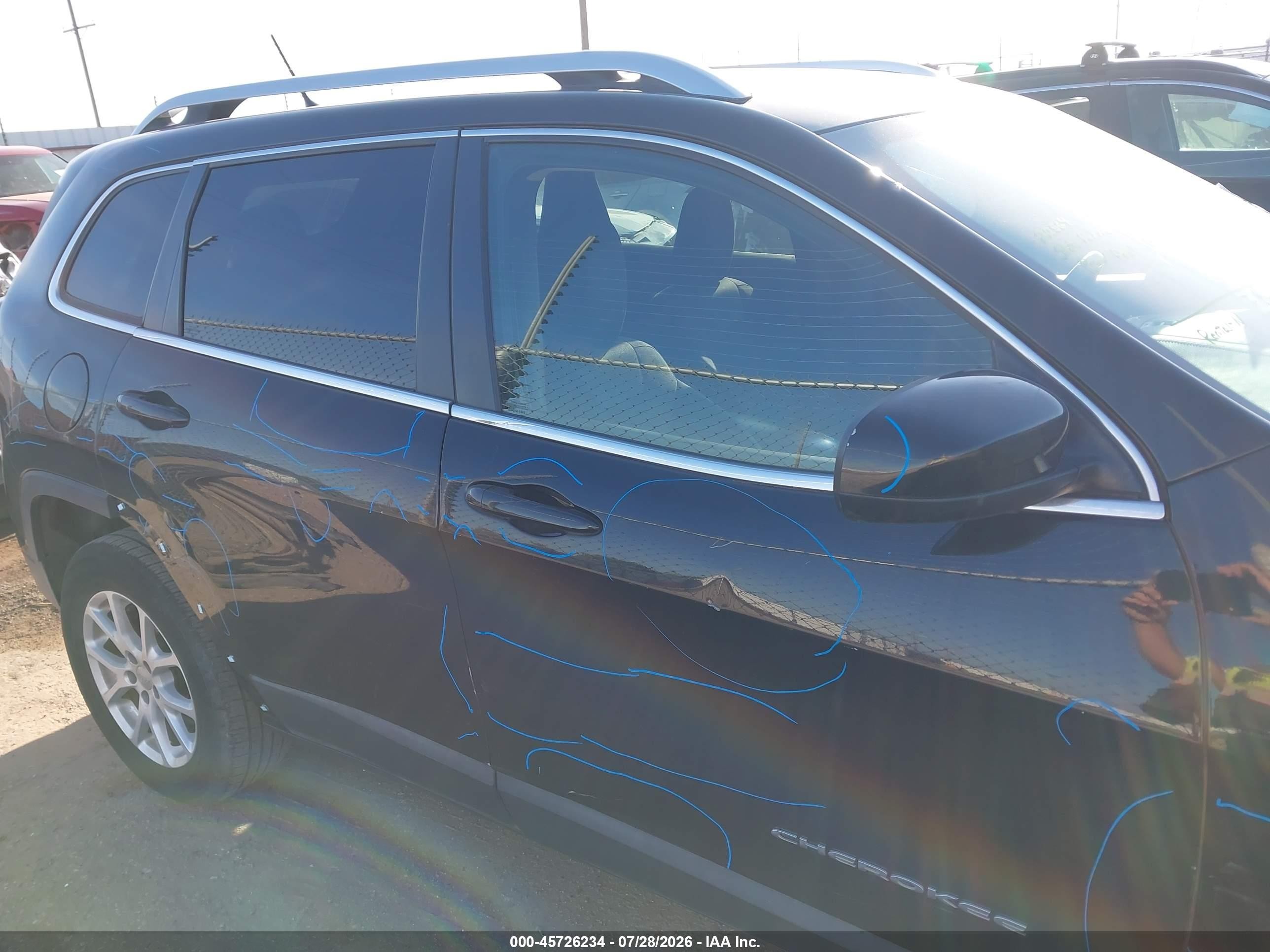2014 Jeep Cherokee Latitude Black vin: 1C4PJLCB8EW162795