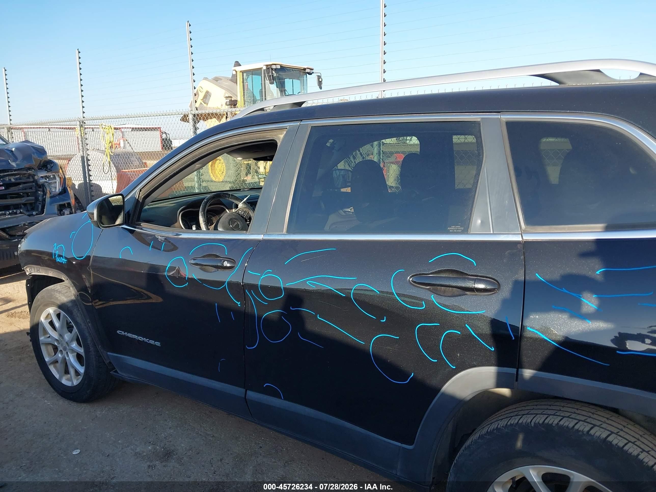 2014 Jeep Cherokee Latitude Black vin: 1C4PJLCB8EW162795