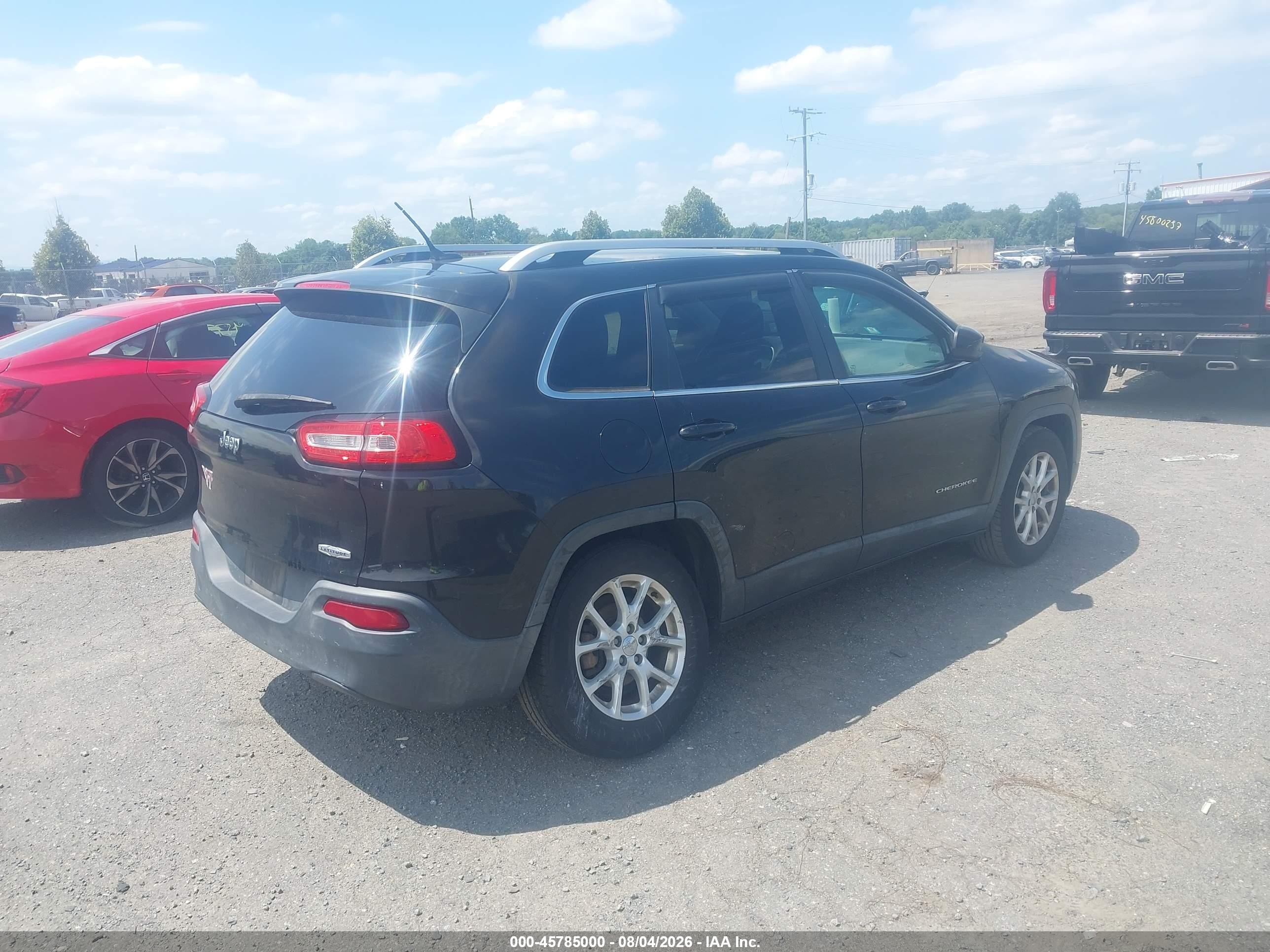 2014 Jeep Cherokee Latitude Black vin: 1C4PJLCB8EW171416
