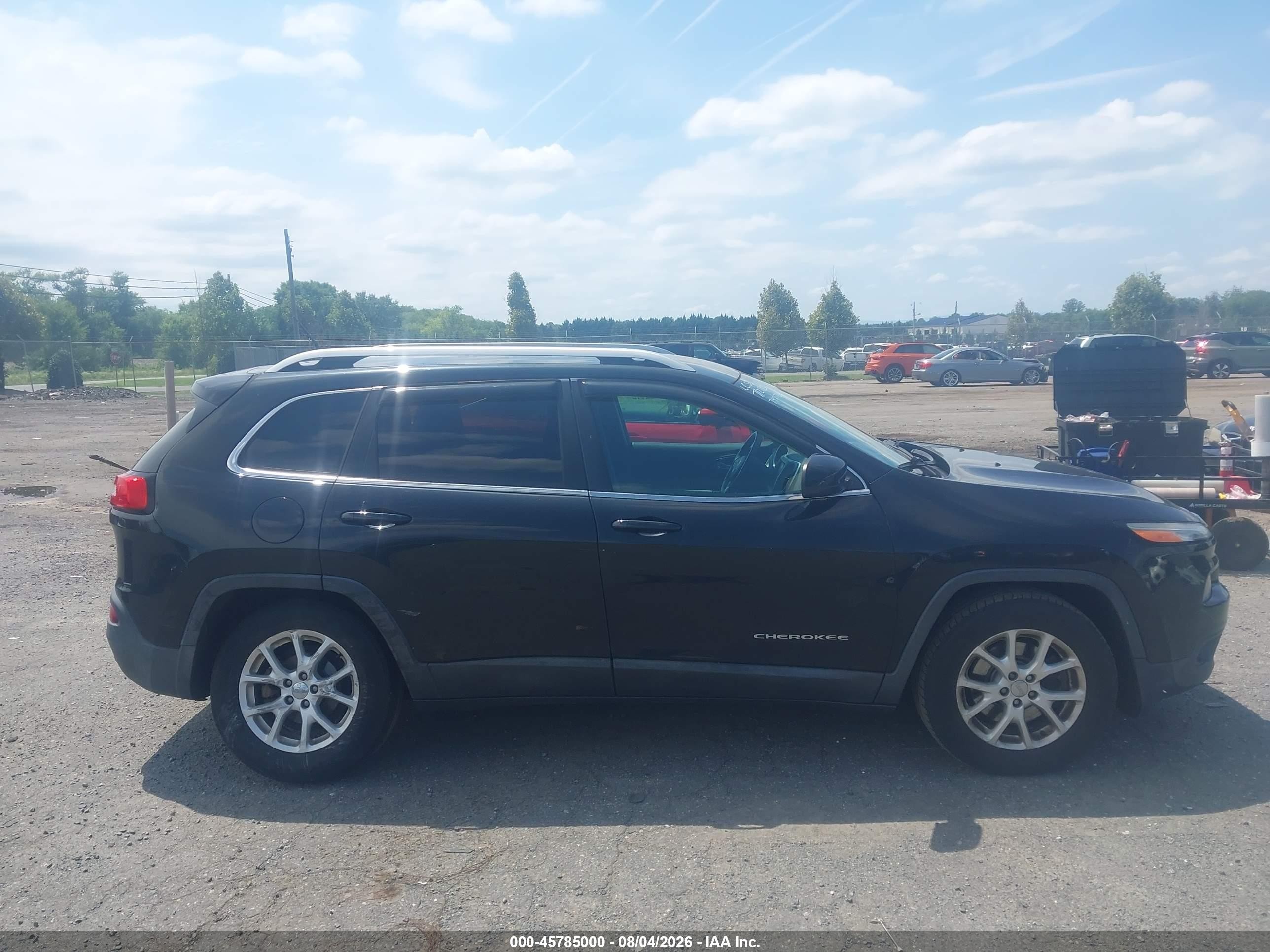 2014 Jeep Cherokee Latitude Black vin: 1C4PJLCB8EW171416