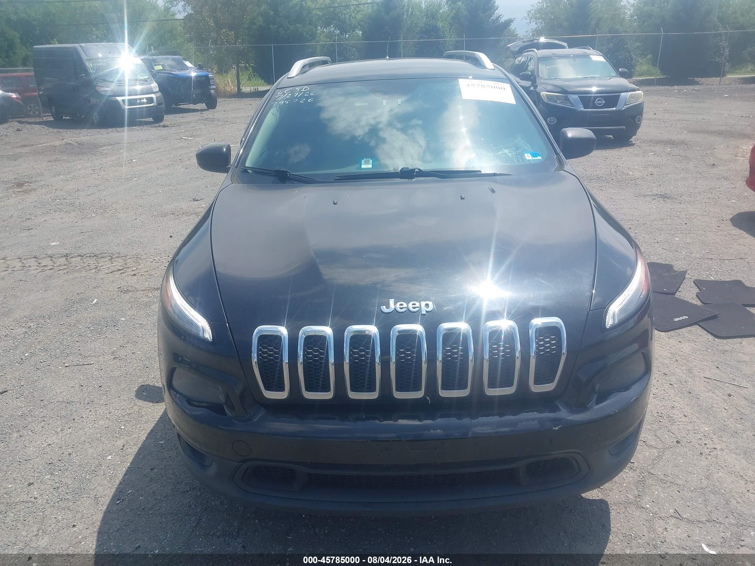 2014 Jeep Cherokee Latitude Black vin: 1C4PJLCB8EW171416