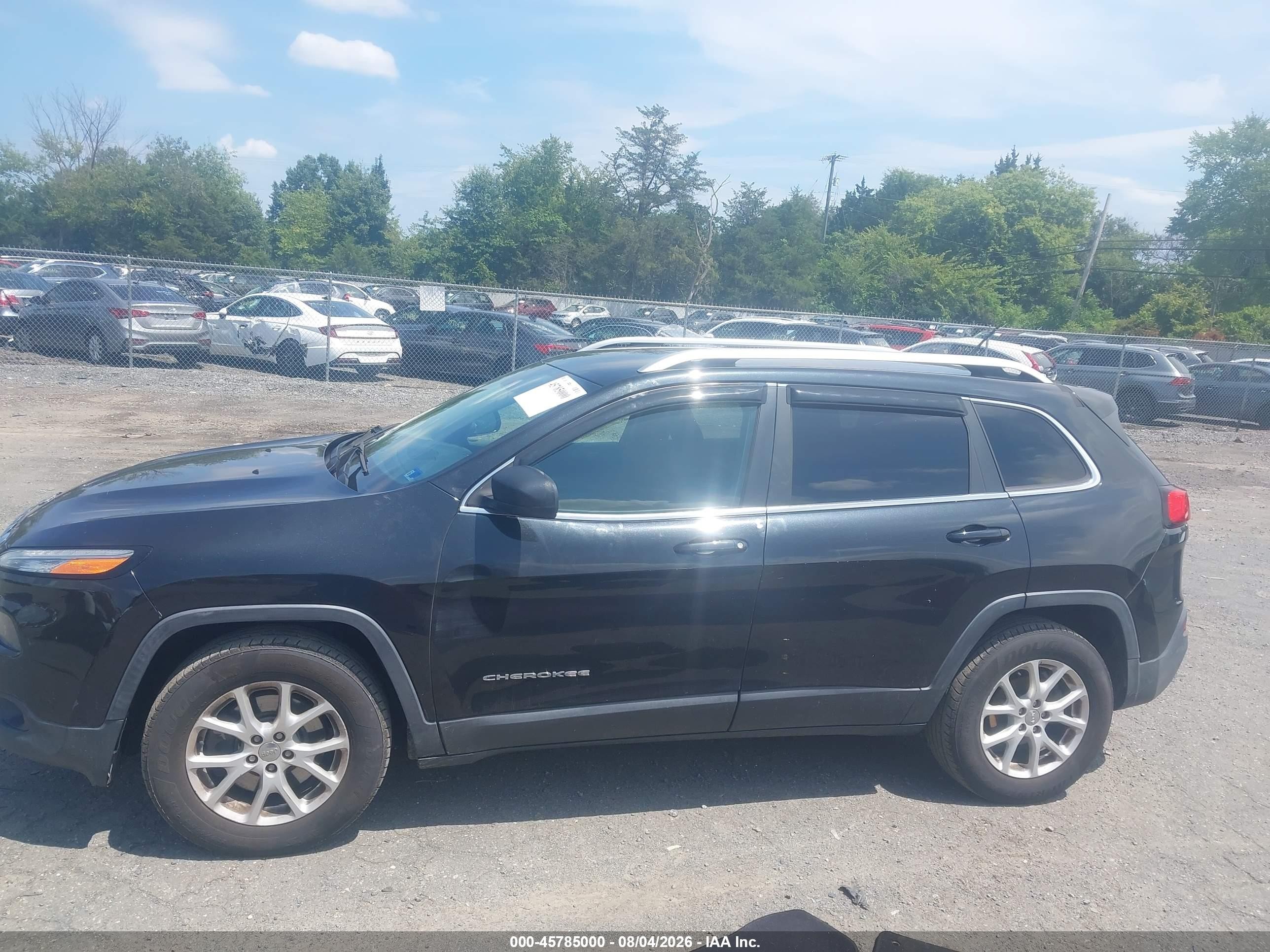 2014 Jeep Cherokee Latitude Black vin: 1C4PJLCB8EW171416