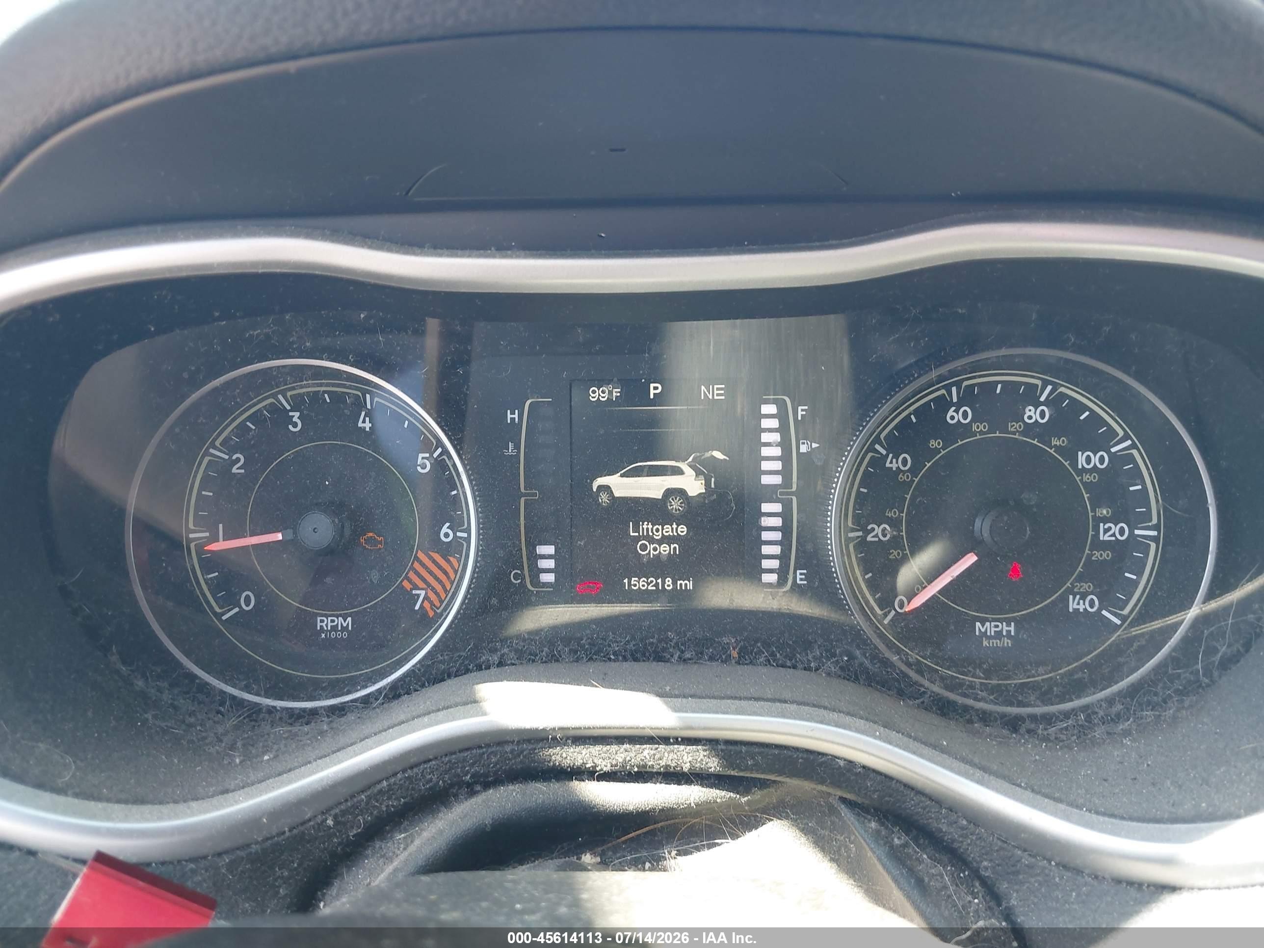 2014 Jeep Cherokee Latitude Red vin: 1C4PJLCB8EW232134