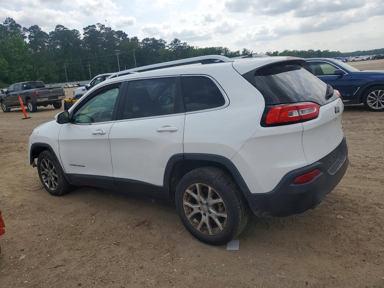 2015 Jeep Cherokee Latitude White vin: 1C4PJLCB8FW566889