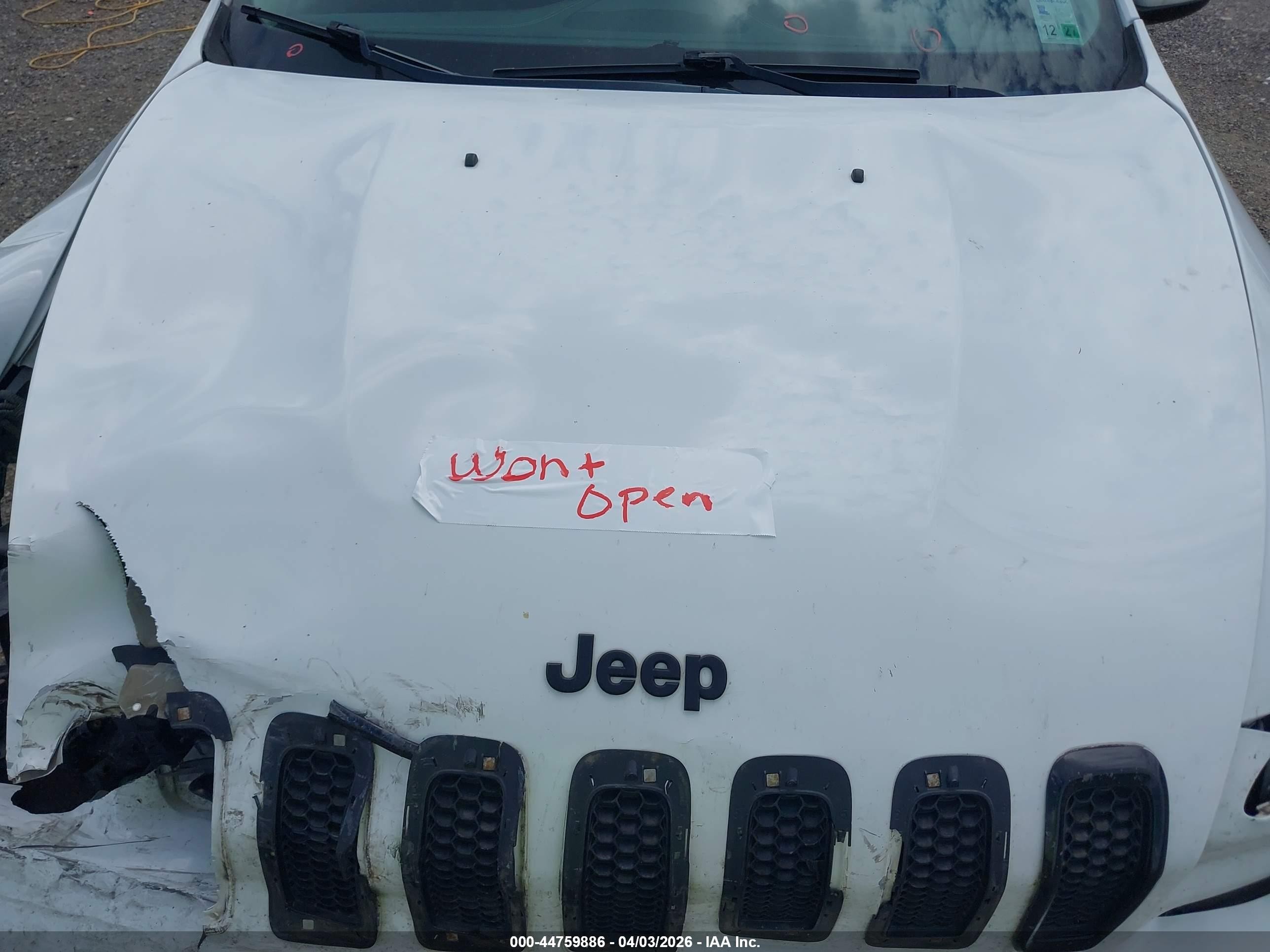 2015 Jeep Cherokee Latitude Altitude White vin: 1C4PJLCB8FW723062