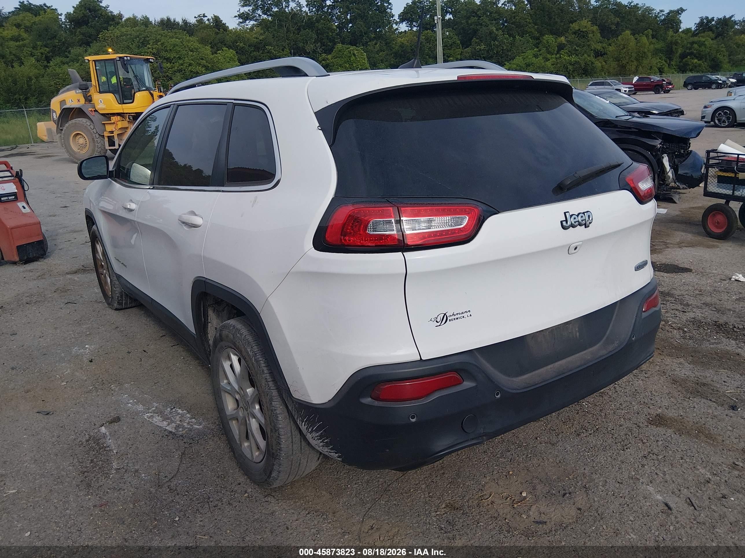 2016 Jeep Cherokee Latitude Белый vin: 1C4PJLCB8GW351739