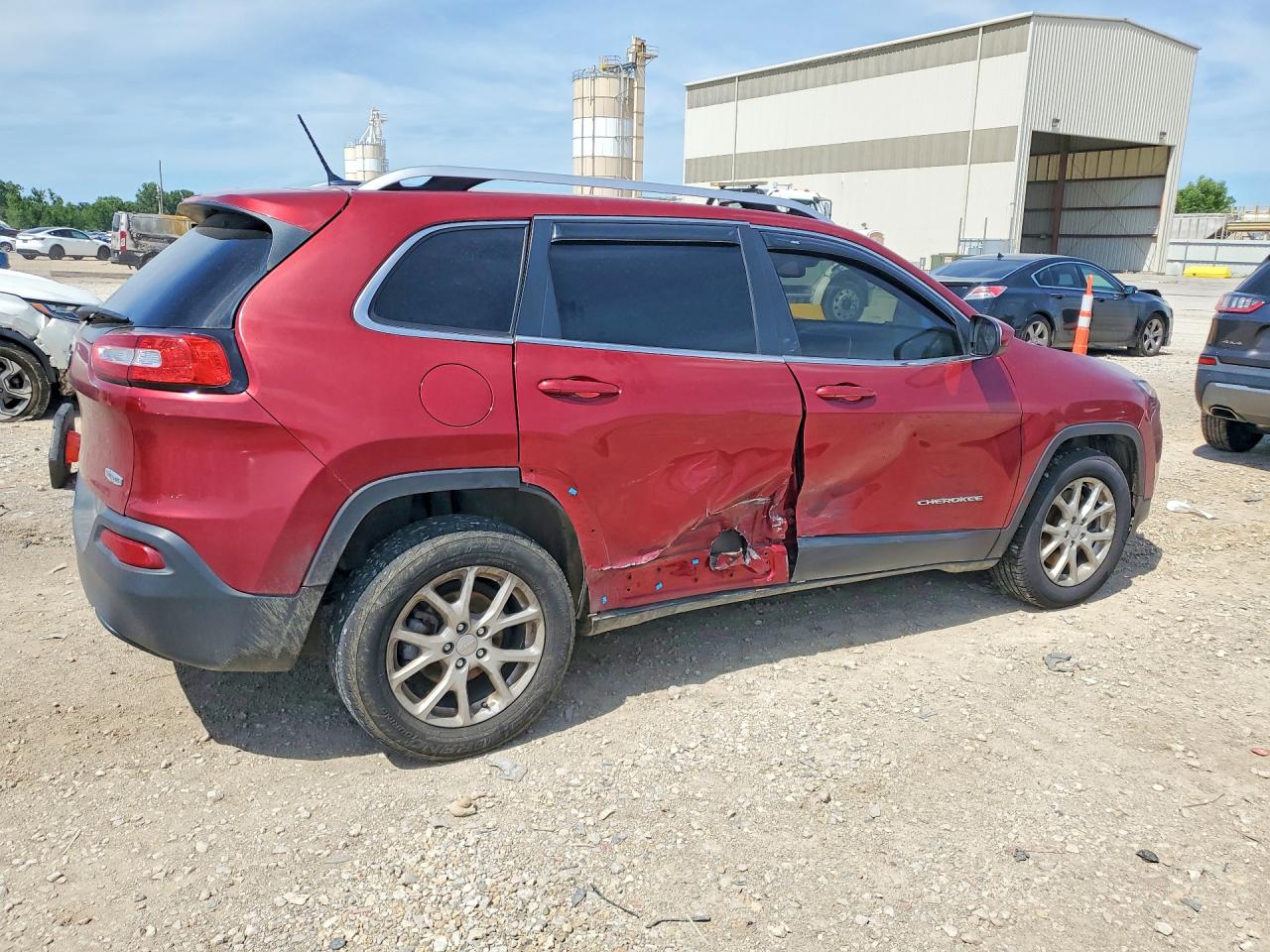 2014 Jeep Cherokee Maroon vin: 1C4PJLCB9EW249217