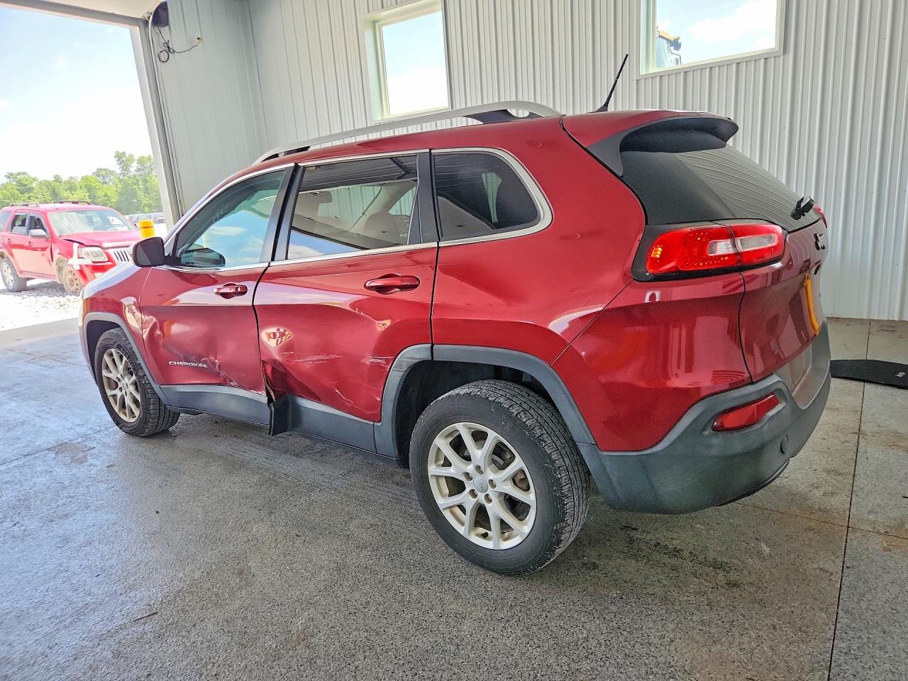 2014 Jeep Cherokee Latitude Burgundy vin: 1C4PJLCB9EW249556