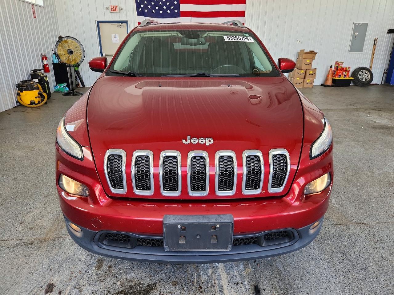 2014 Jeep Cherokee Latitude Burgundy vin: 1C4PJLCB9EW249556