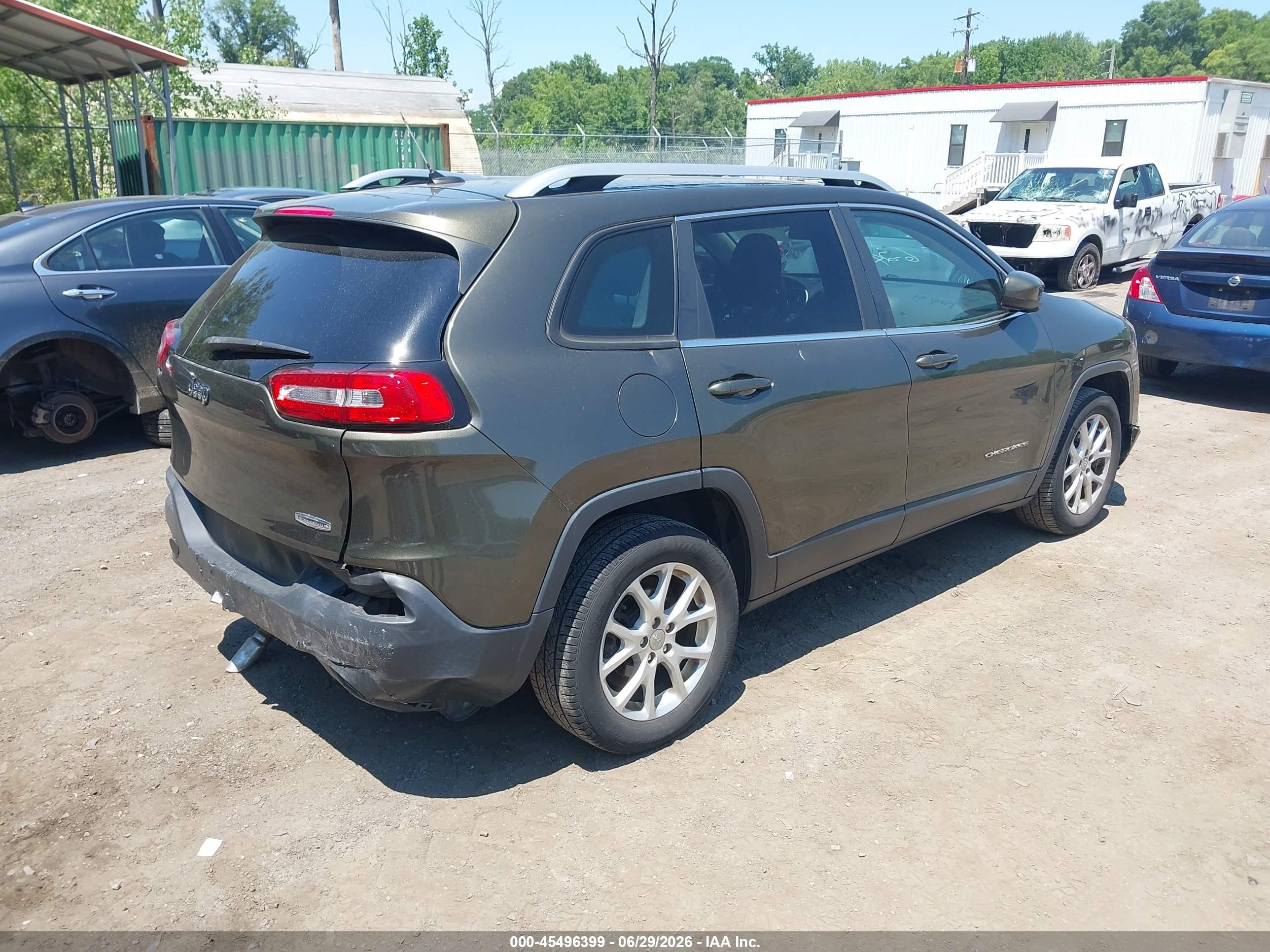 2014 Jeep Cherokee Latitude Серый vin: 1C4PJLCB9EW302854