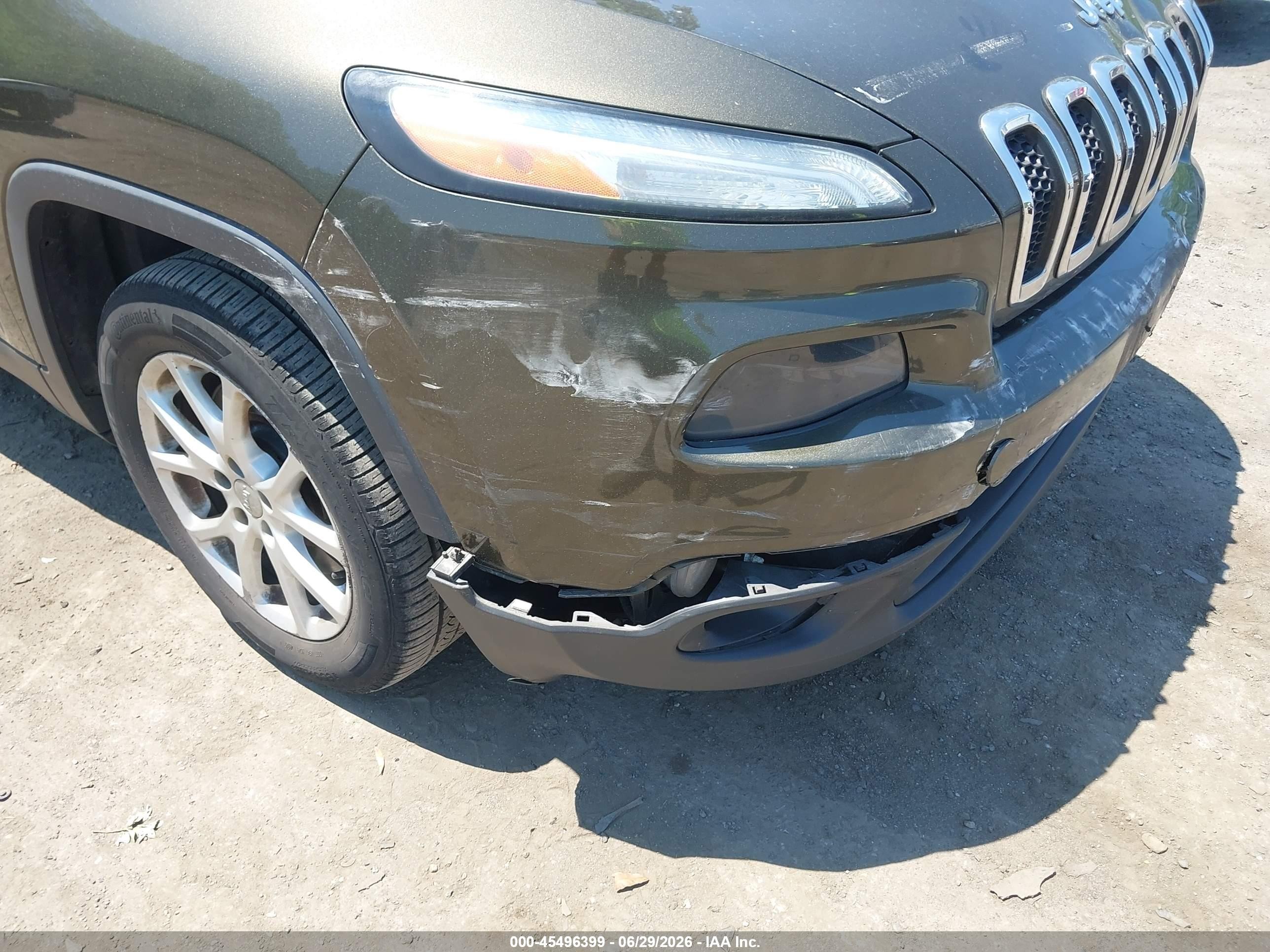2014 Jeep Cherokee Latitude Серый vin: 1C4PJLCB9EW302854