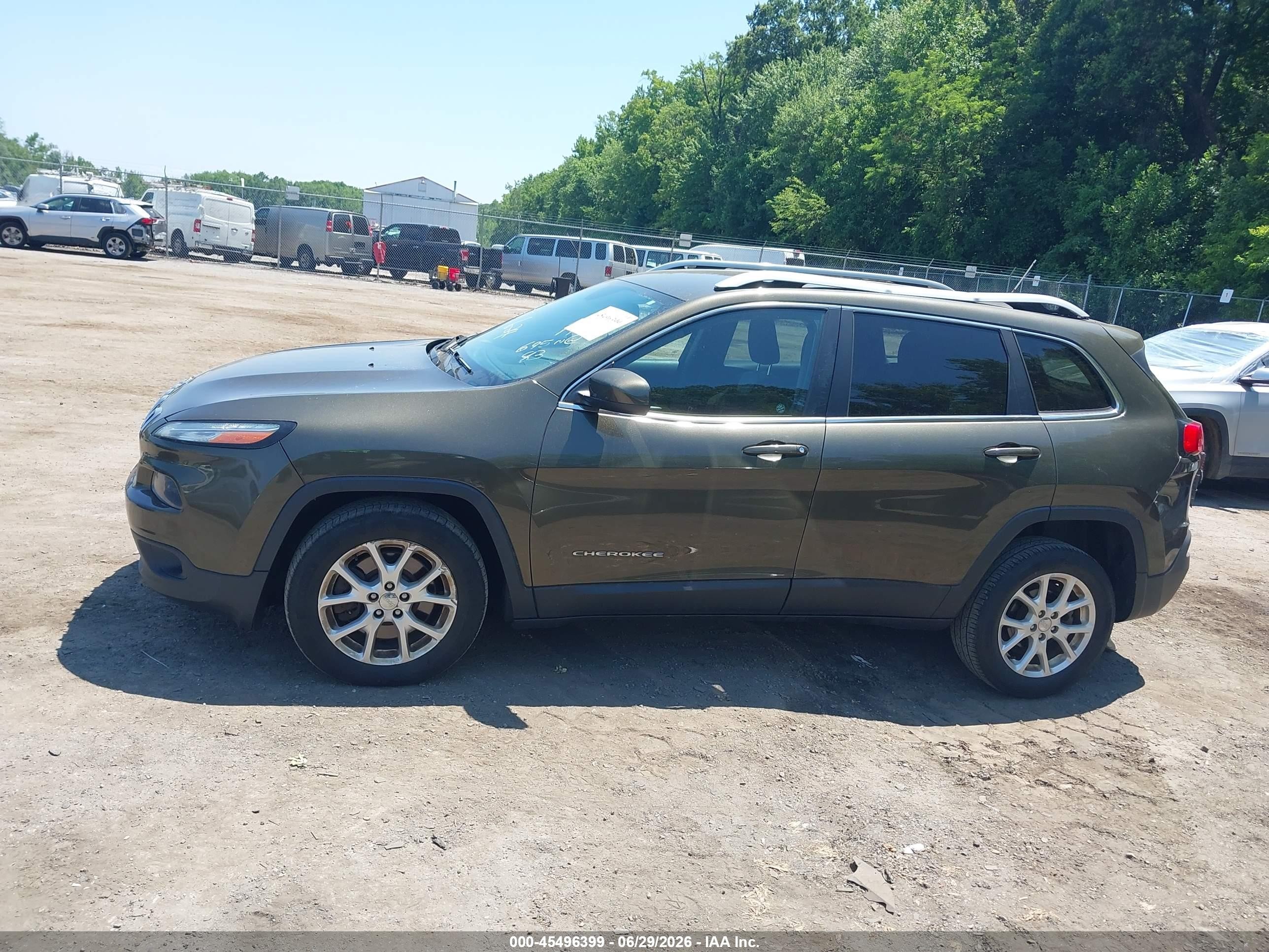 2014 Jeep Cherokee Latitude Серый vin: 1C4PJLCB9EW302854