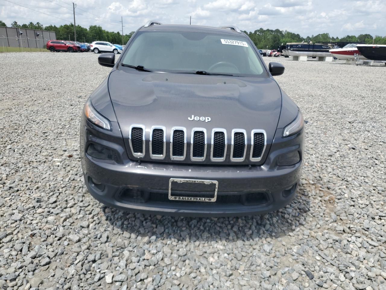 2015 Jeep Cherokee Latitude Gray vin: 1C4PJLCB9FW532590