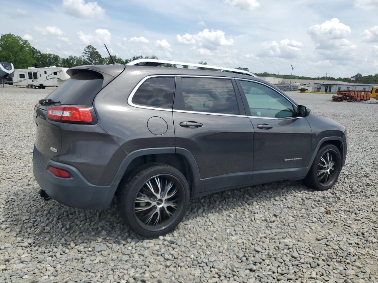 2015 Jeep Cherokee Latitude Gray vin: 1C4PJLCB9FW532590