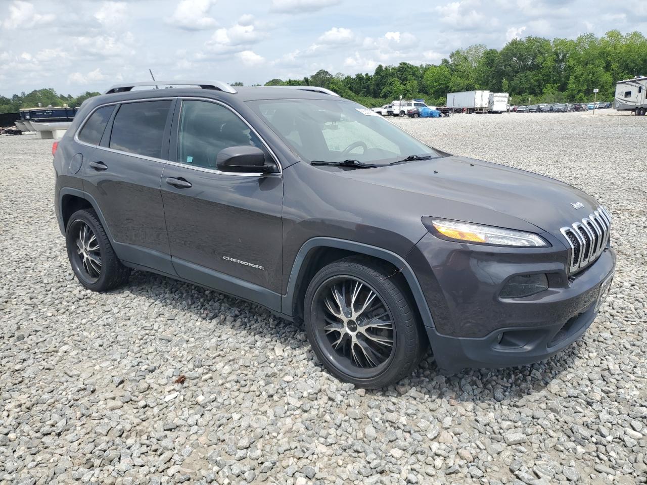 2015 Jeep Cherokee Latitude Gray vin: 1C4PJLCB9FW532590