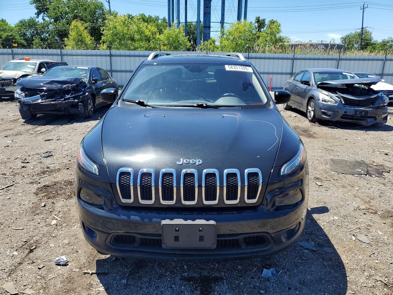 2015 Jeep Cherokee Latitude Black vin: 1C4PJLCB9FW712071