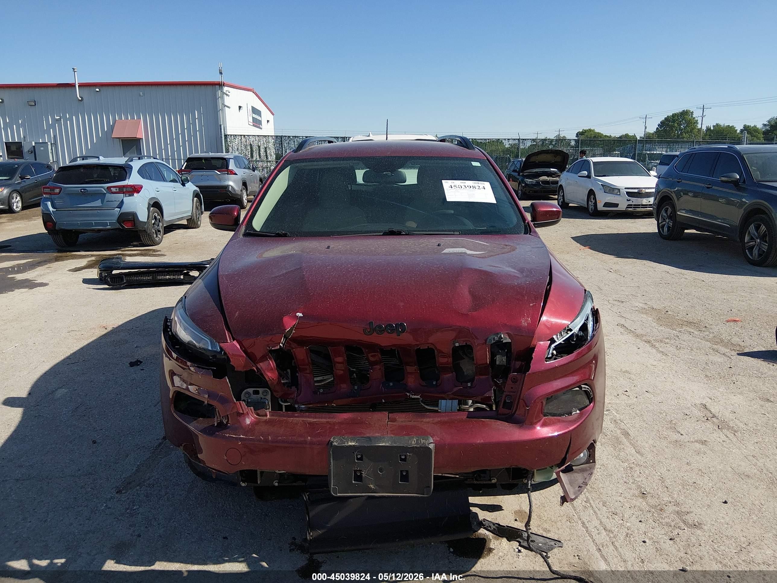 2018 Jeep Cherokee Latitude Tech Connect Fwd Red vin: 1C4PJLCB9JD606448