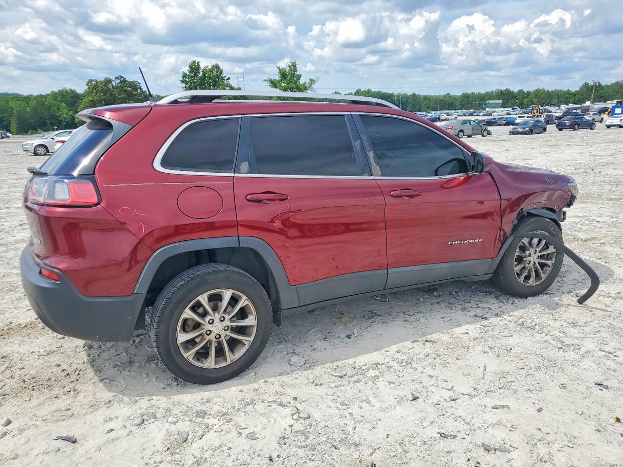 2019 Jeep Cherokee Latitude Red vin: 1C4PJLCB9KD146094