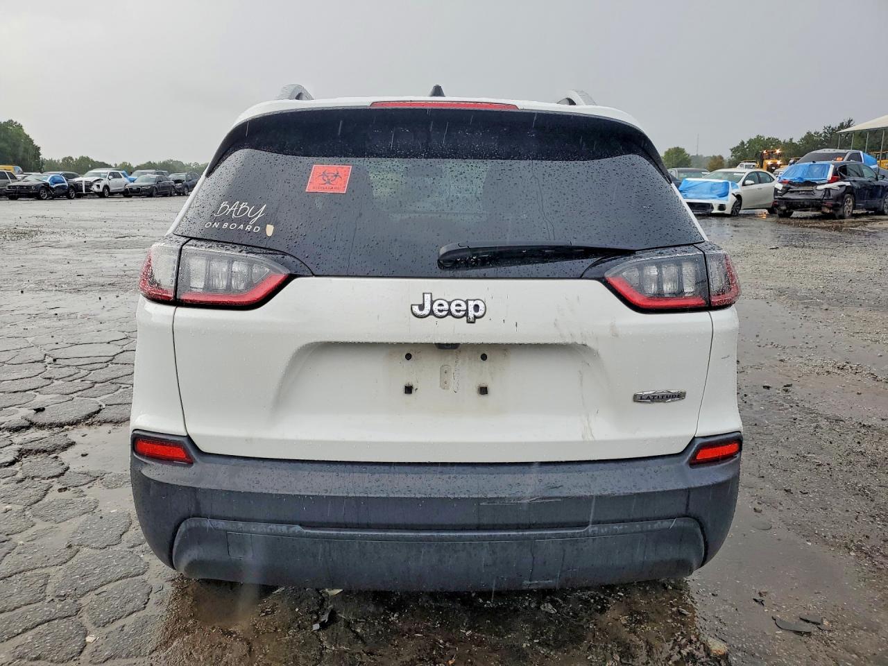 2019 Jeep Cherokee Latitude White vin: 1C4PJLCB9KD340530