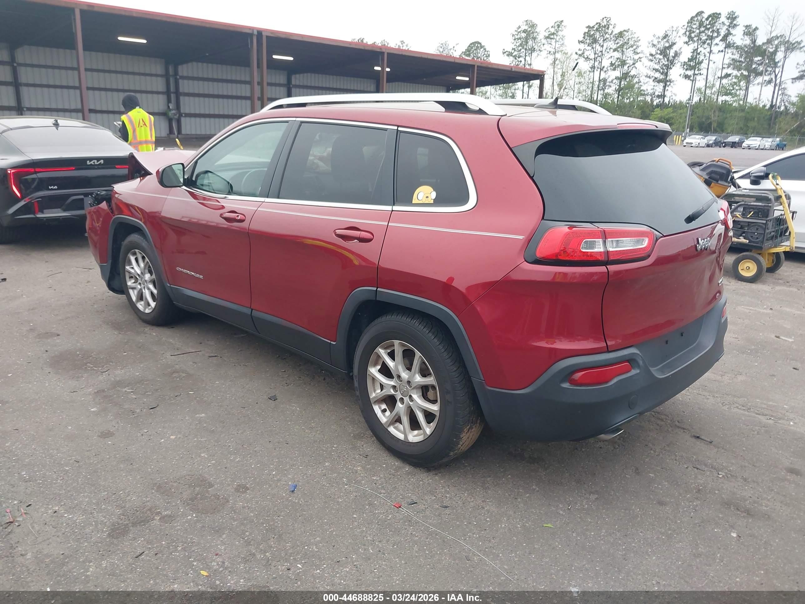 2014 Jeep Cherokee Latitude Burgundy vin: 1C4PJLCBXEW167352