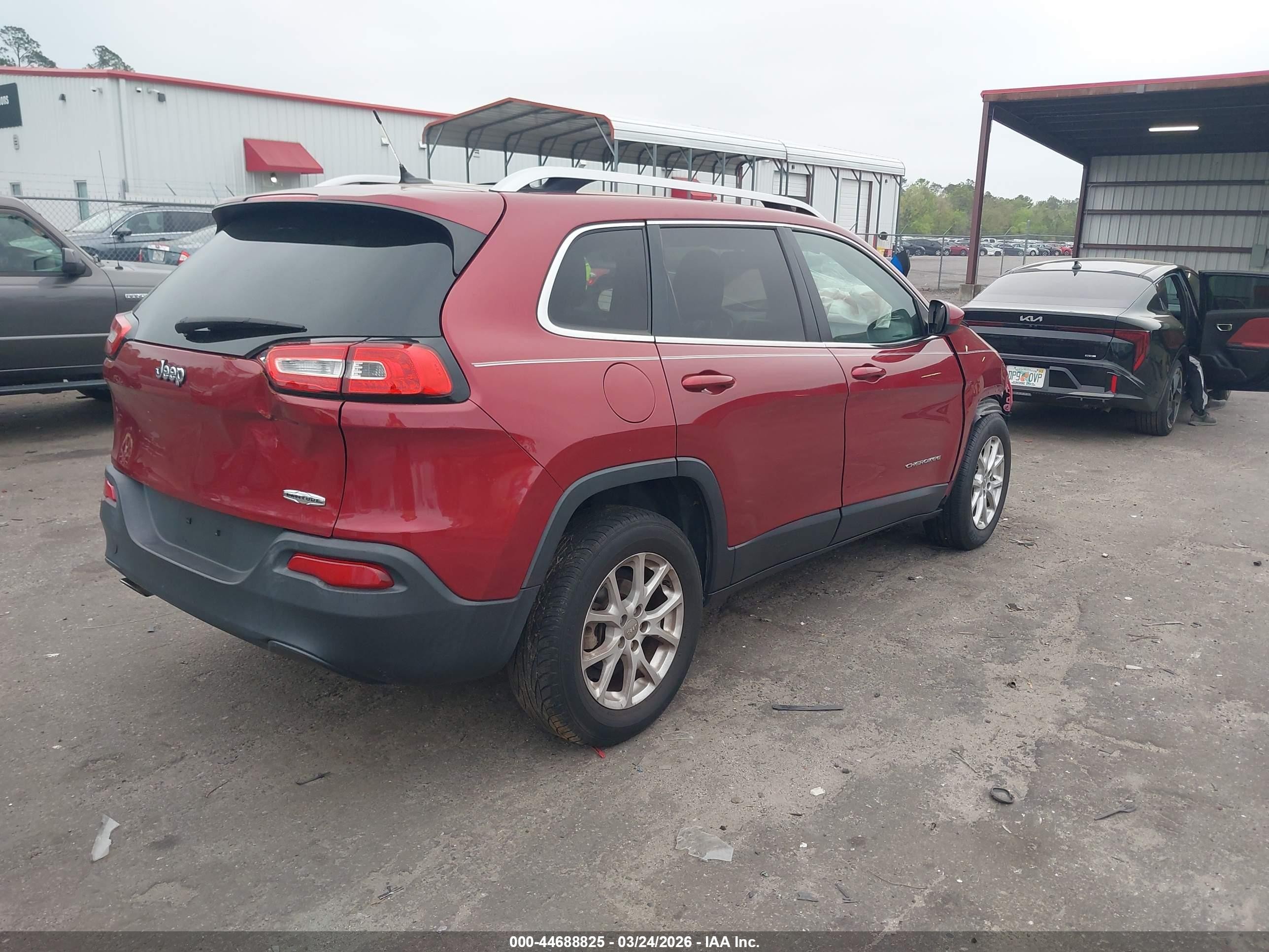2014 Jeep Cherokee Latitude Burgundy vin: 1C4PJLCBXEW167352