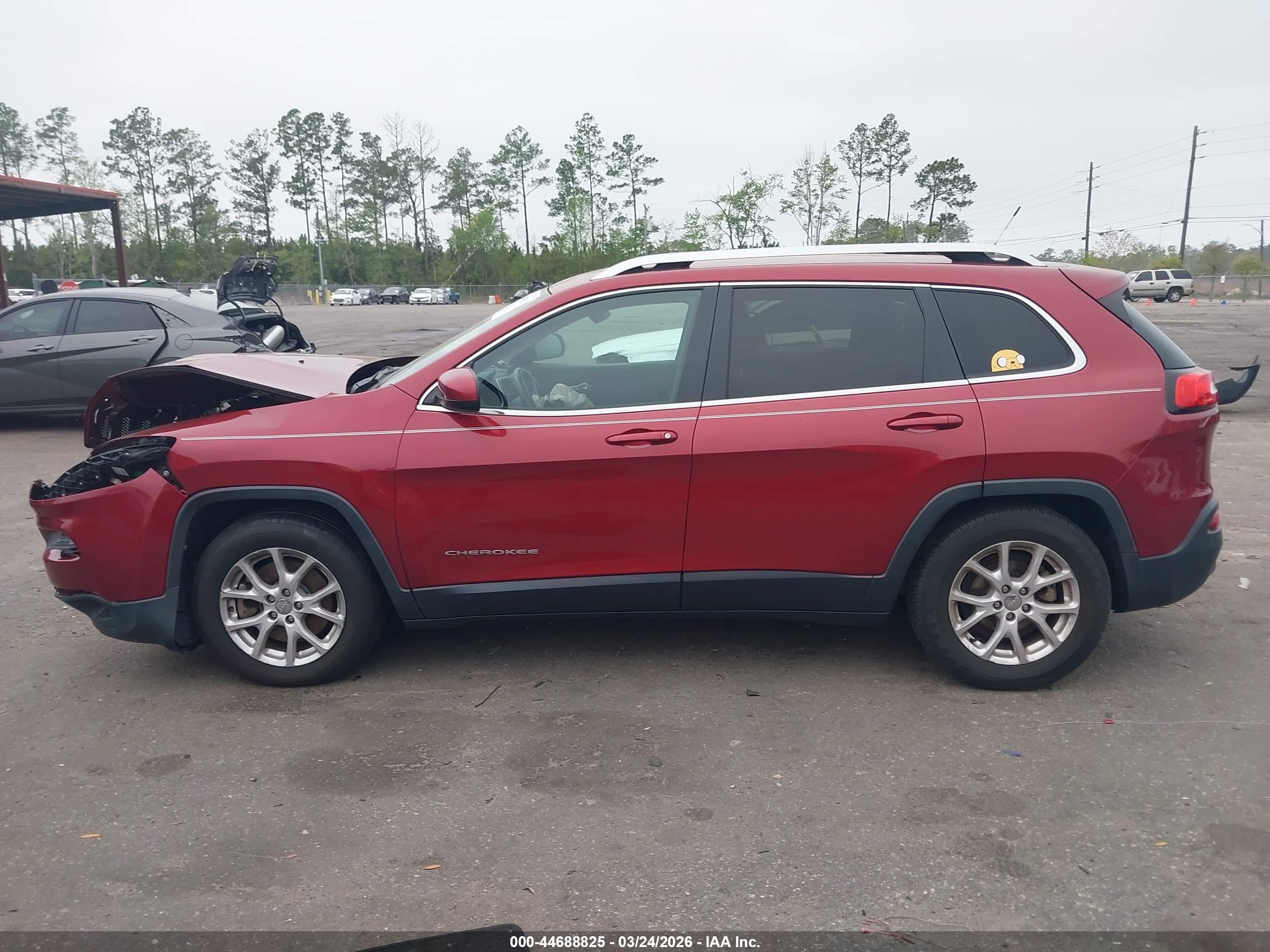 2014 Jeep Cherokee Latitude Burgundy vin: 1C4PJLCBXEW167352