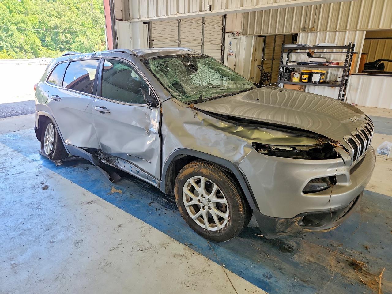 2014 Jeep Cherokee Latitude Серый vin: 1C4PJLCBXEW232863