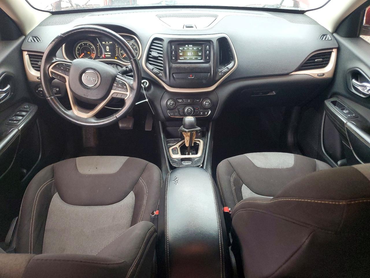 2014 Jeep Cherokee Latitude Red vin: 1C4PJLCBXEW249436