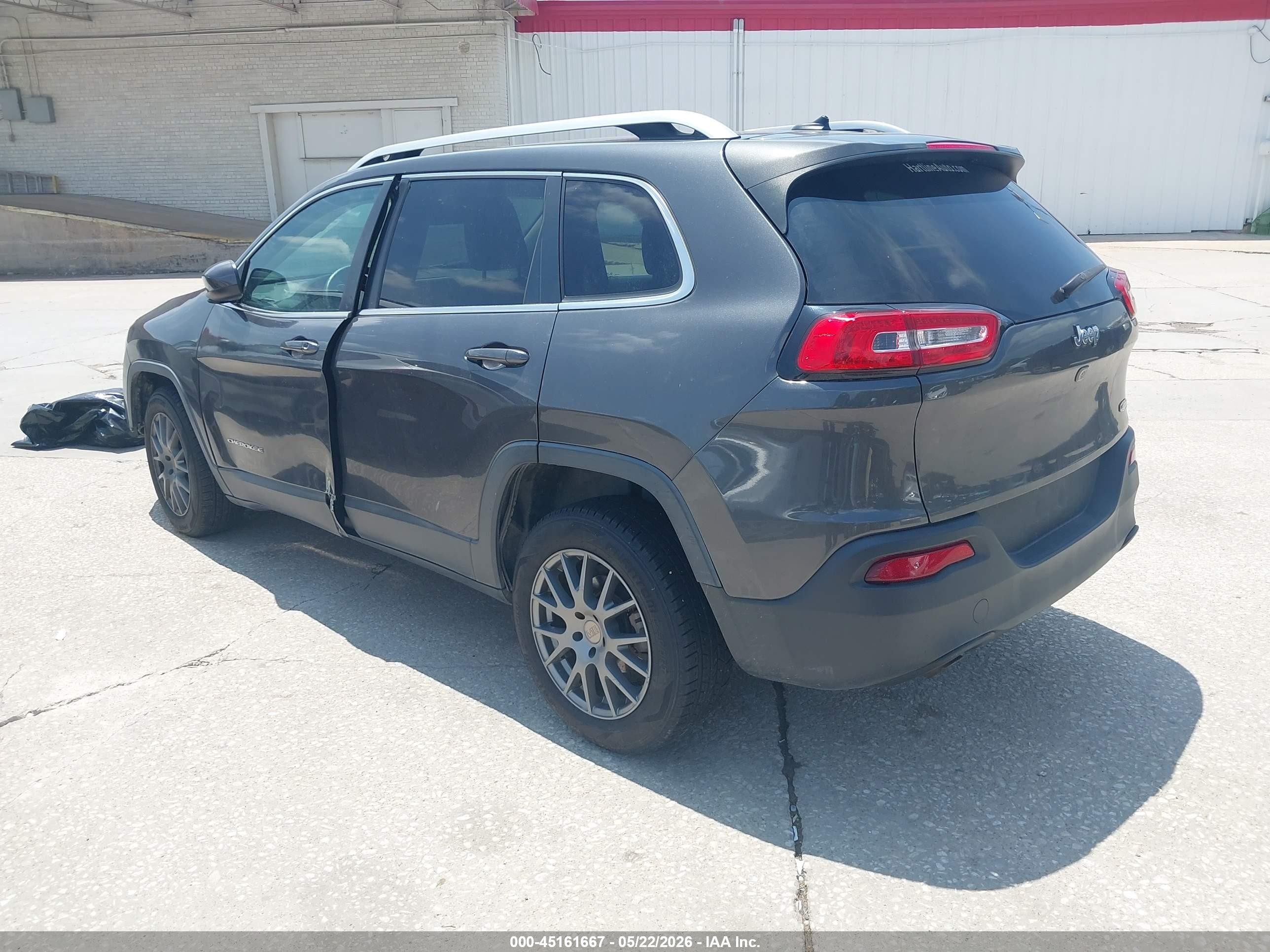 2015 Jeep Cherokee Latitude Серый vin: 1C4PJLCBXFW554078
