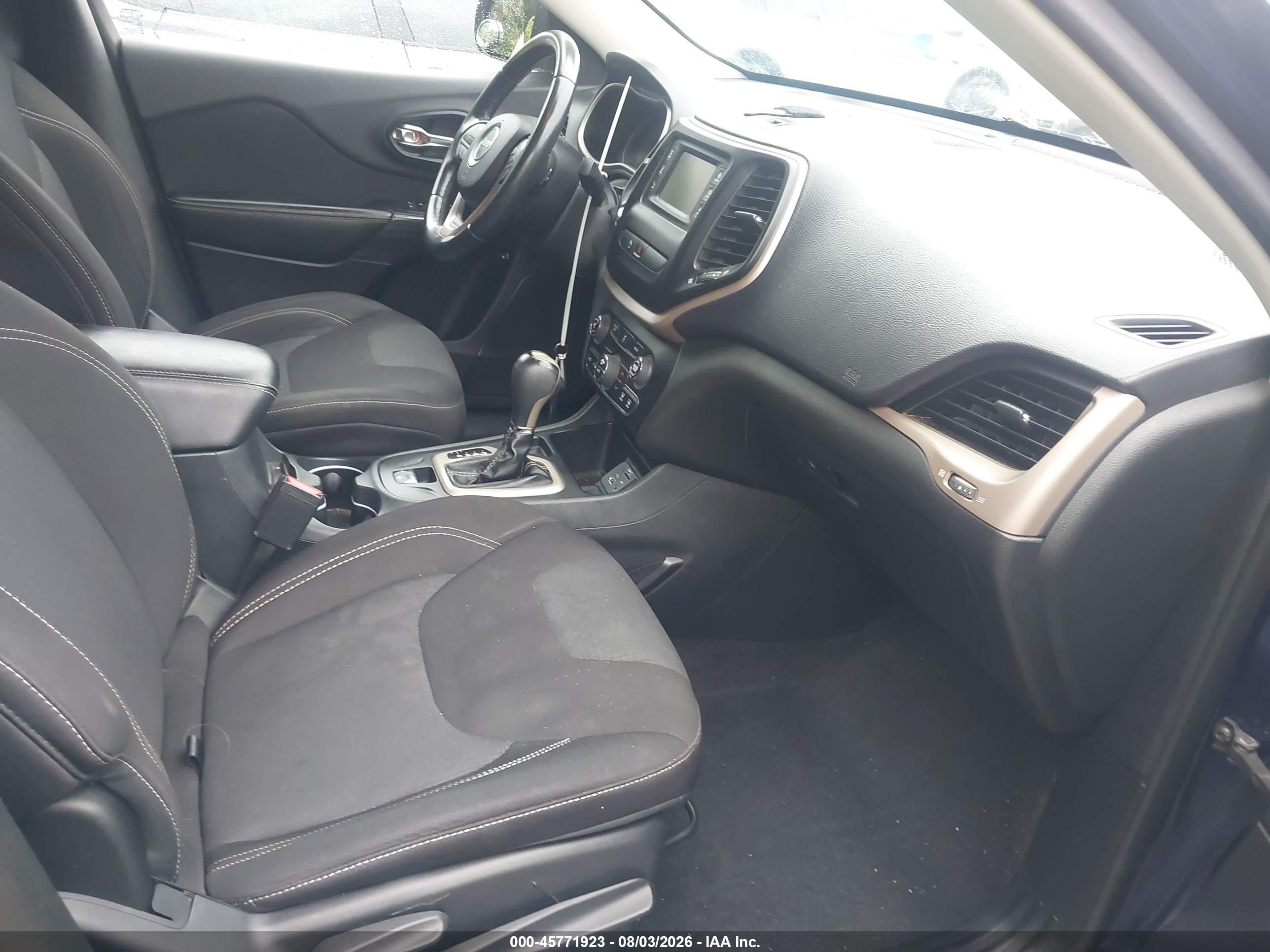 2015 Jeep Cherokee Latitude Dark Blue vin: 1C4PJLCBXFW662863
