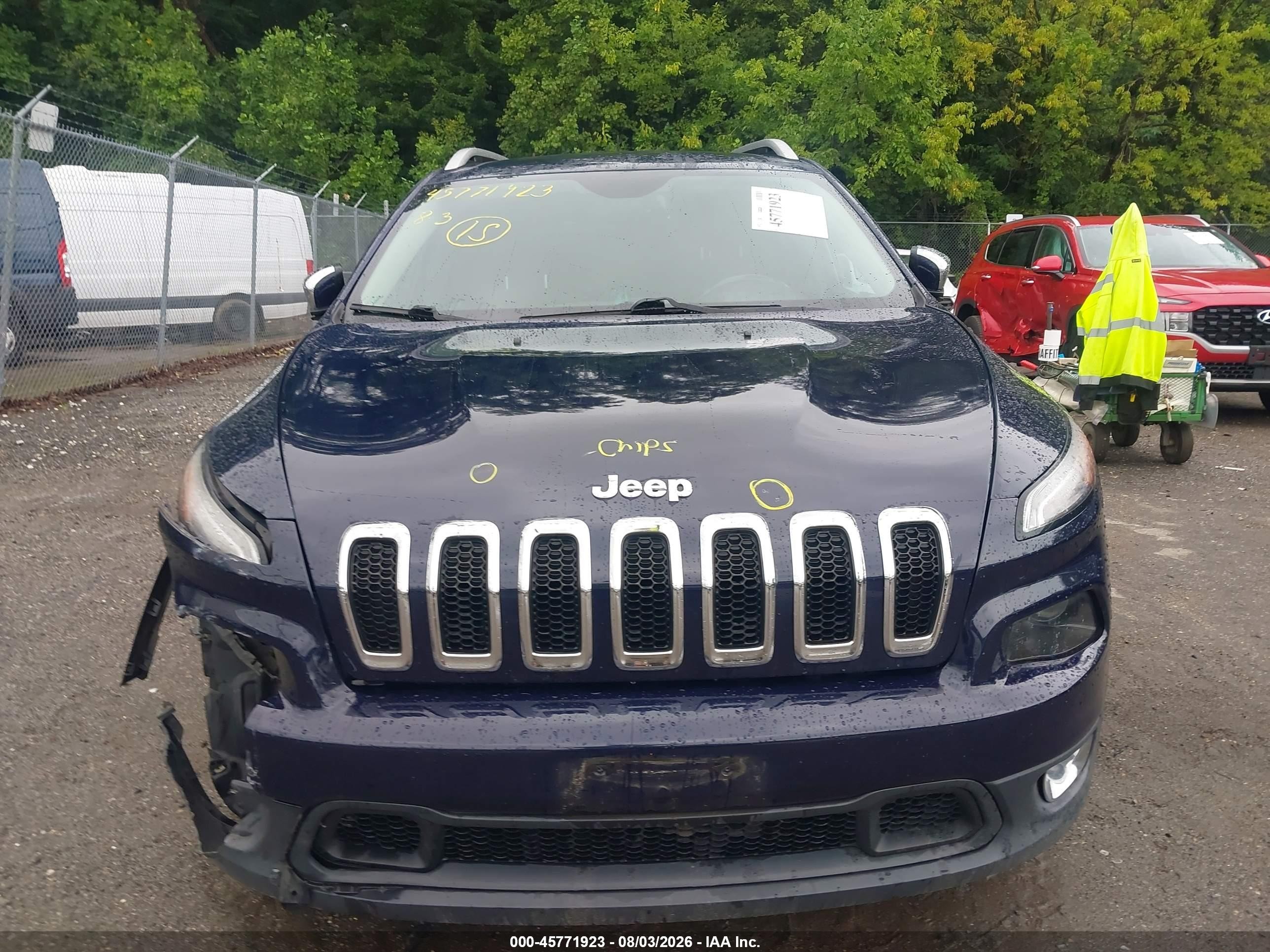 2015 Jeep Cherokee Latitude Dark Blue vin: 1C4PJLCBXFW662863