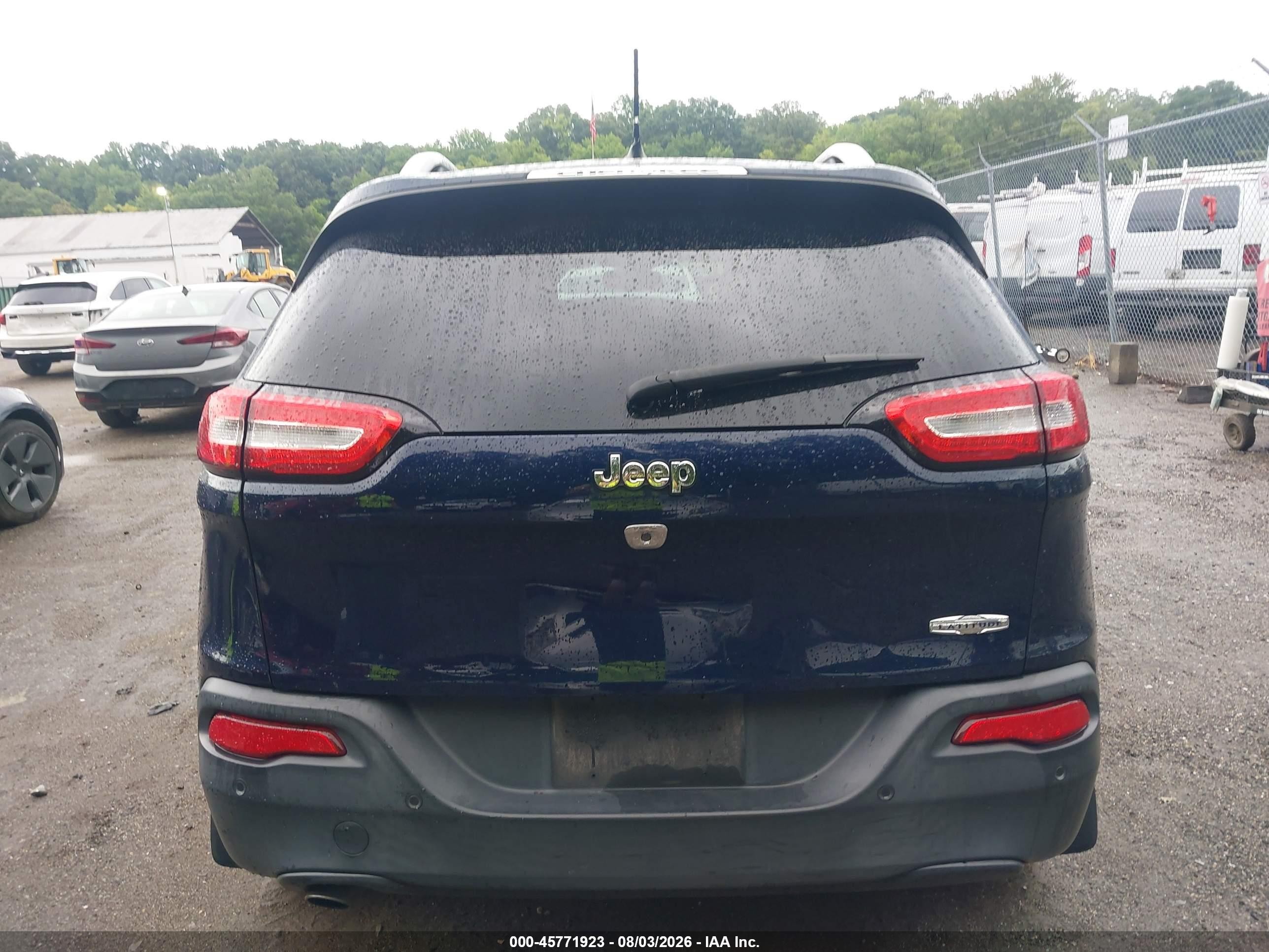2015 Jeep Cherokee Latitude Dark Blue vin: 1C4PJLCBXFW662863