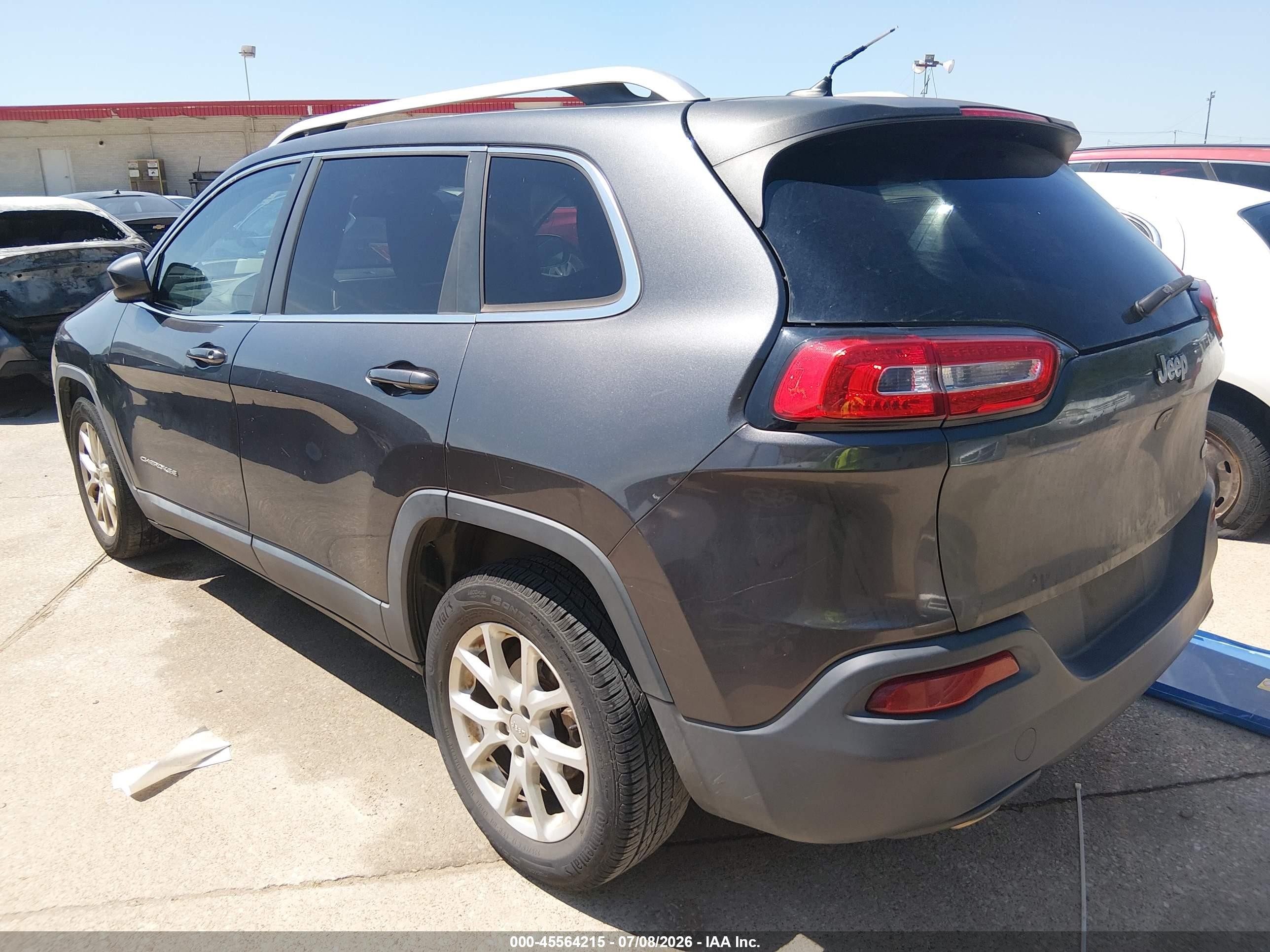 2015 Jeep Cherokee Latitude Серый vin: 1C4PJLCBXFW699881