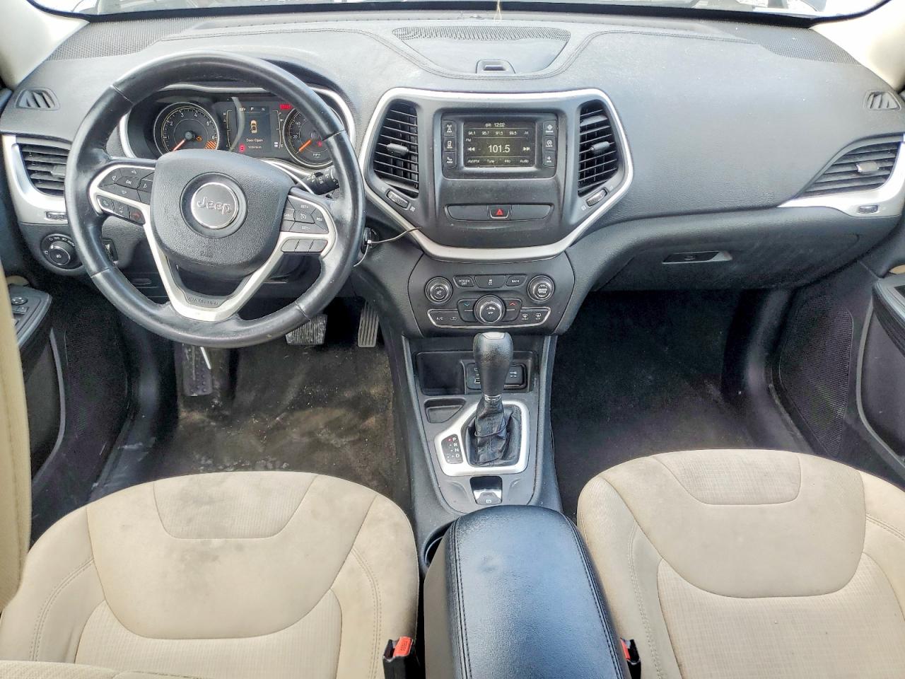 2015 Jeep Cherokee Latitude Gray vin: 1C4PJLCBXFW791296