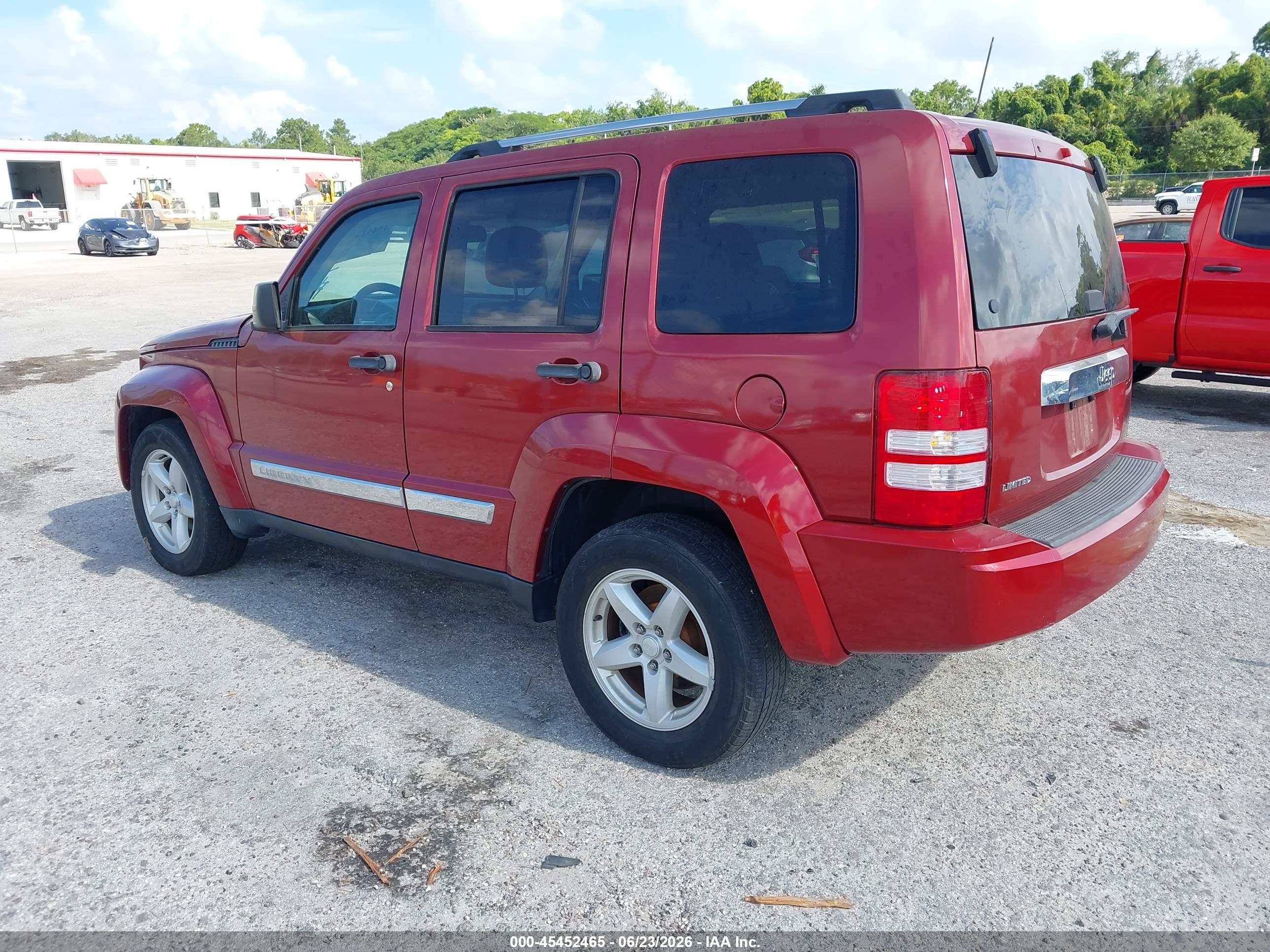 2012 Jeep Liberty Limited Edition Red vin: 1C4PJLCK6CW146382